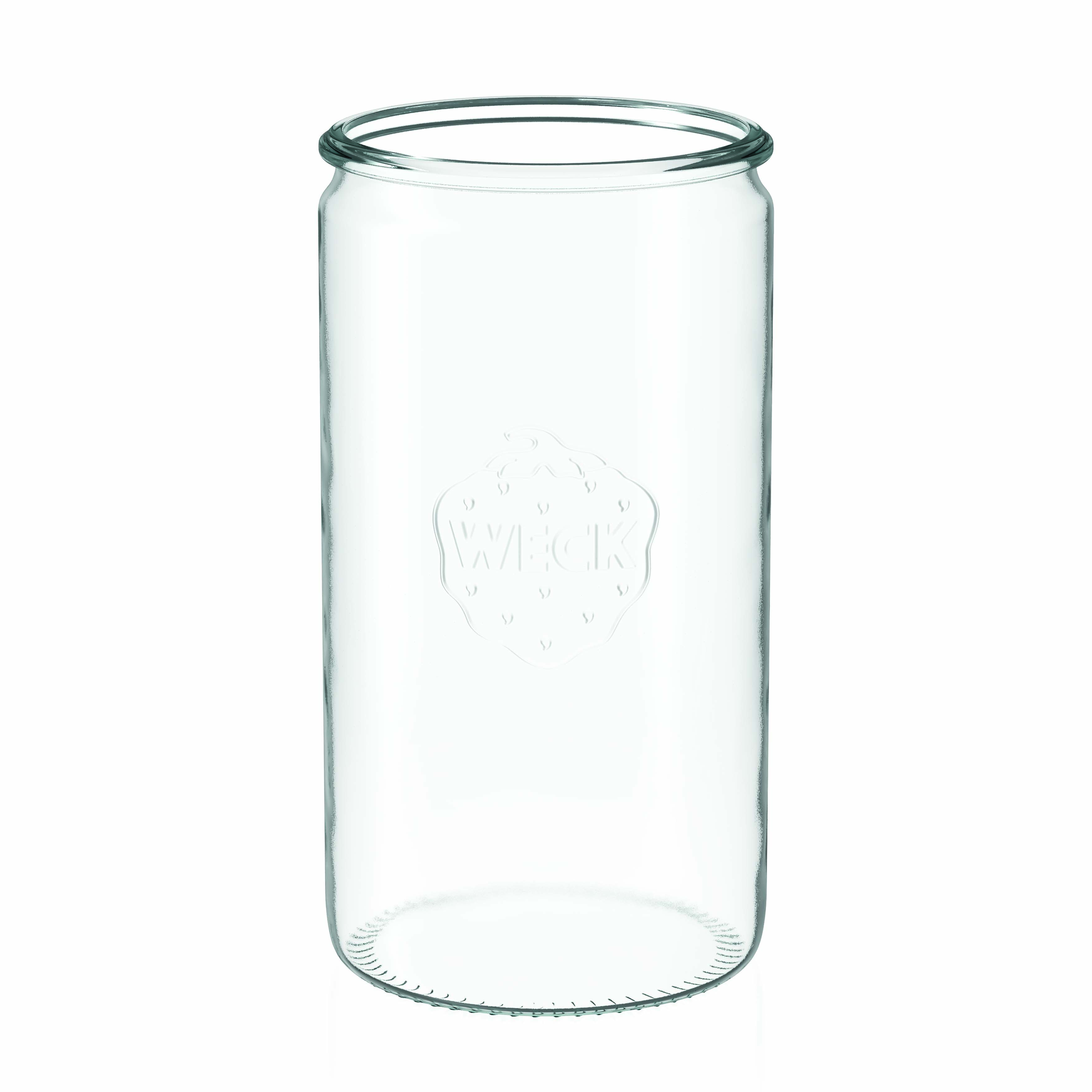 1.575 ml WECK cilindrinis stiklas, burnos kraštas: apvalus kraštelis