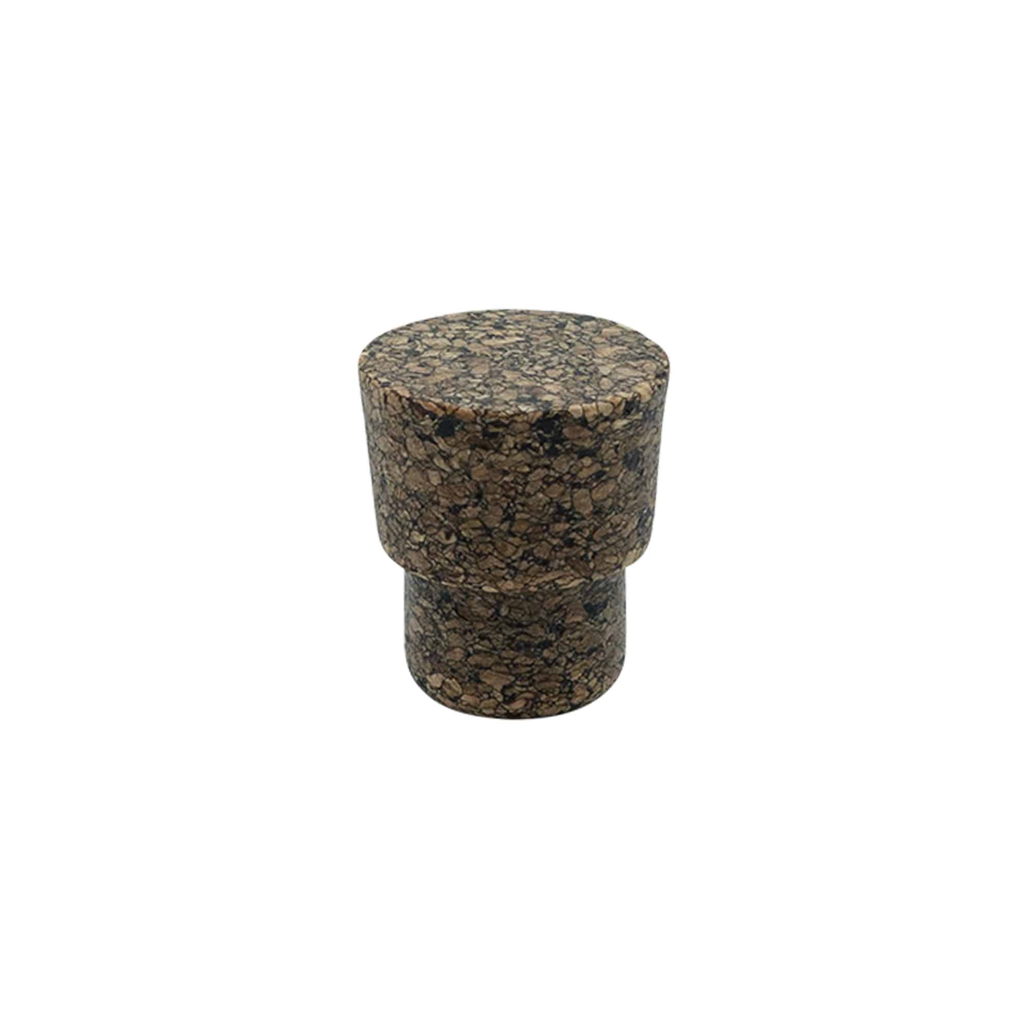 Rankenos kamštis „Cornice“ 22,5 mm, Corkcoal, burnai: kamštis