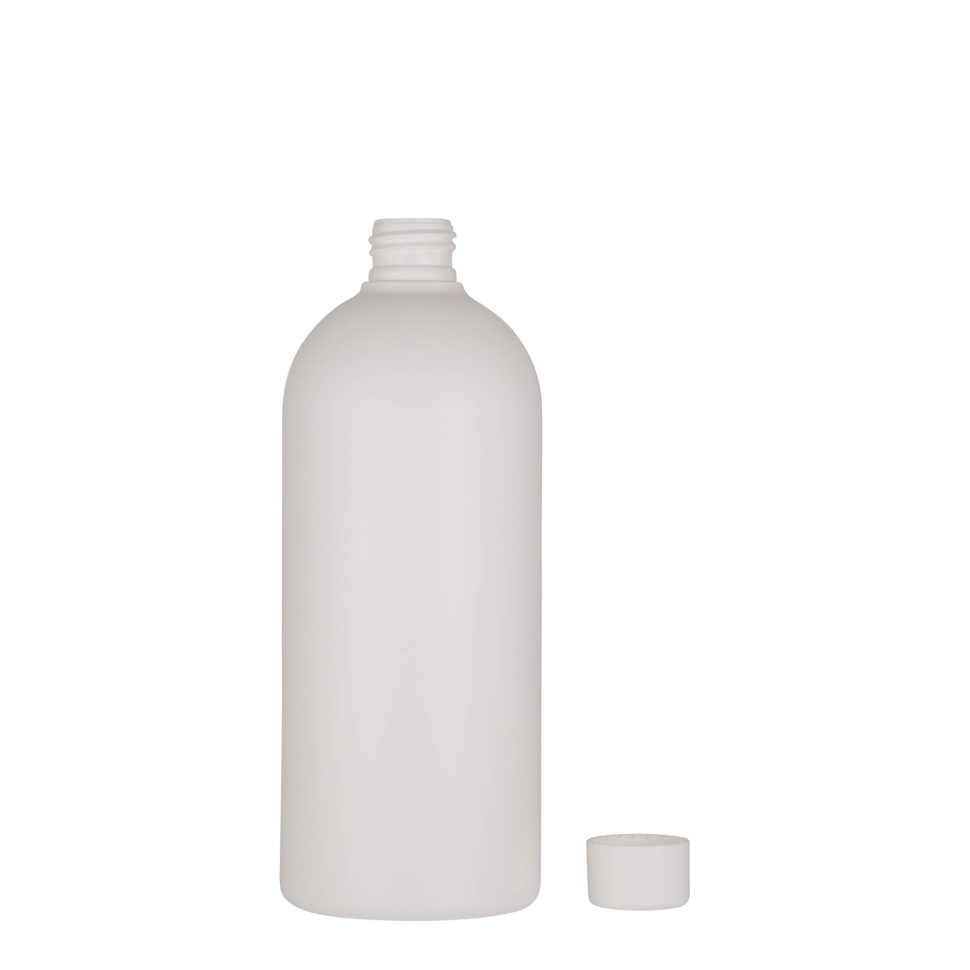 500 ml plastikinis butelis „Tuffy“, HDPE, baltas, anga: 24/410