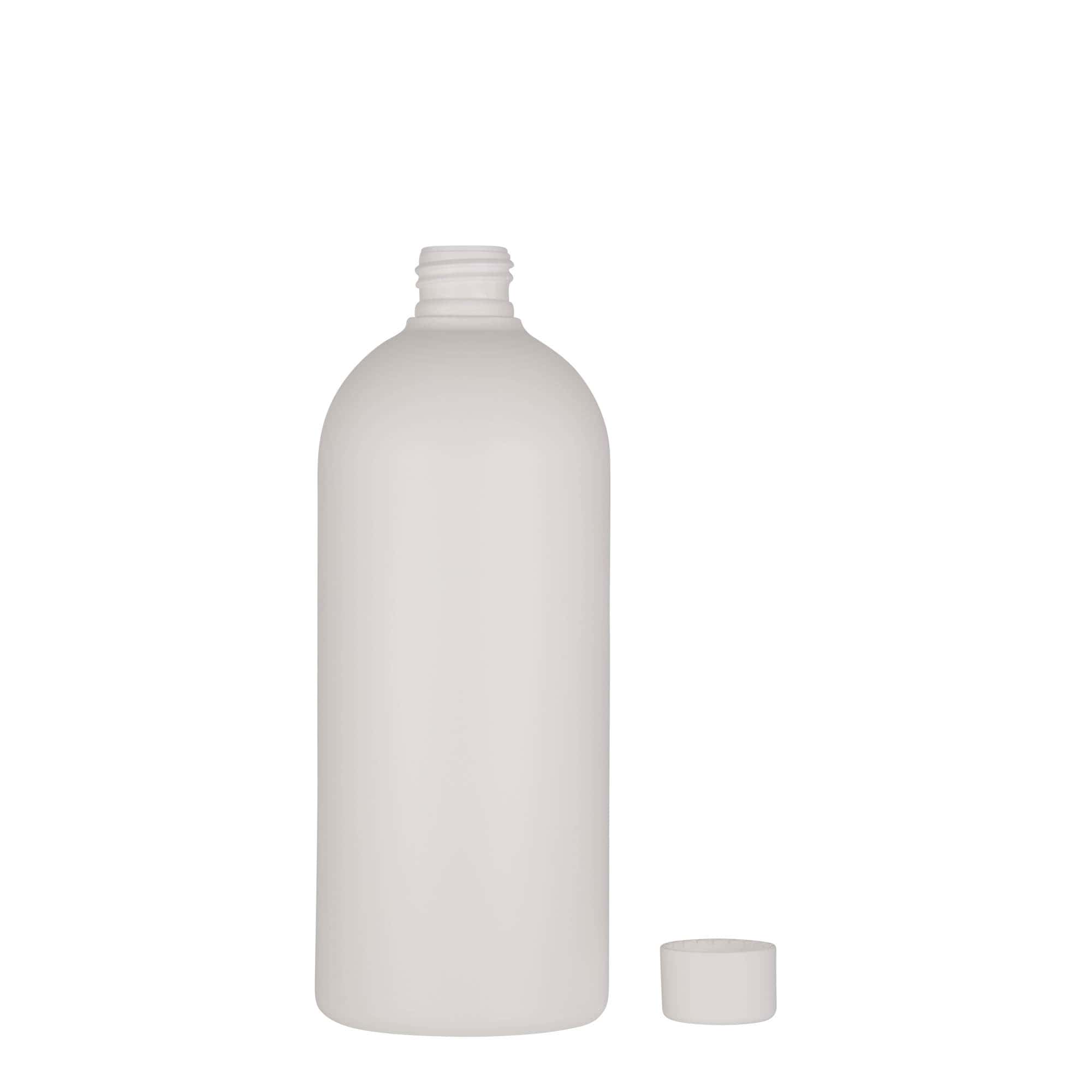 500 ml plastikinis butelis „Tuffy“, HDPE, baltas, anga: 24/410