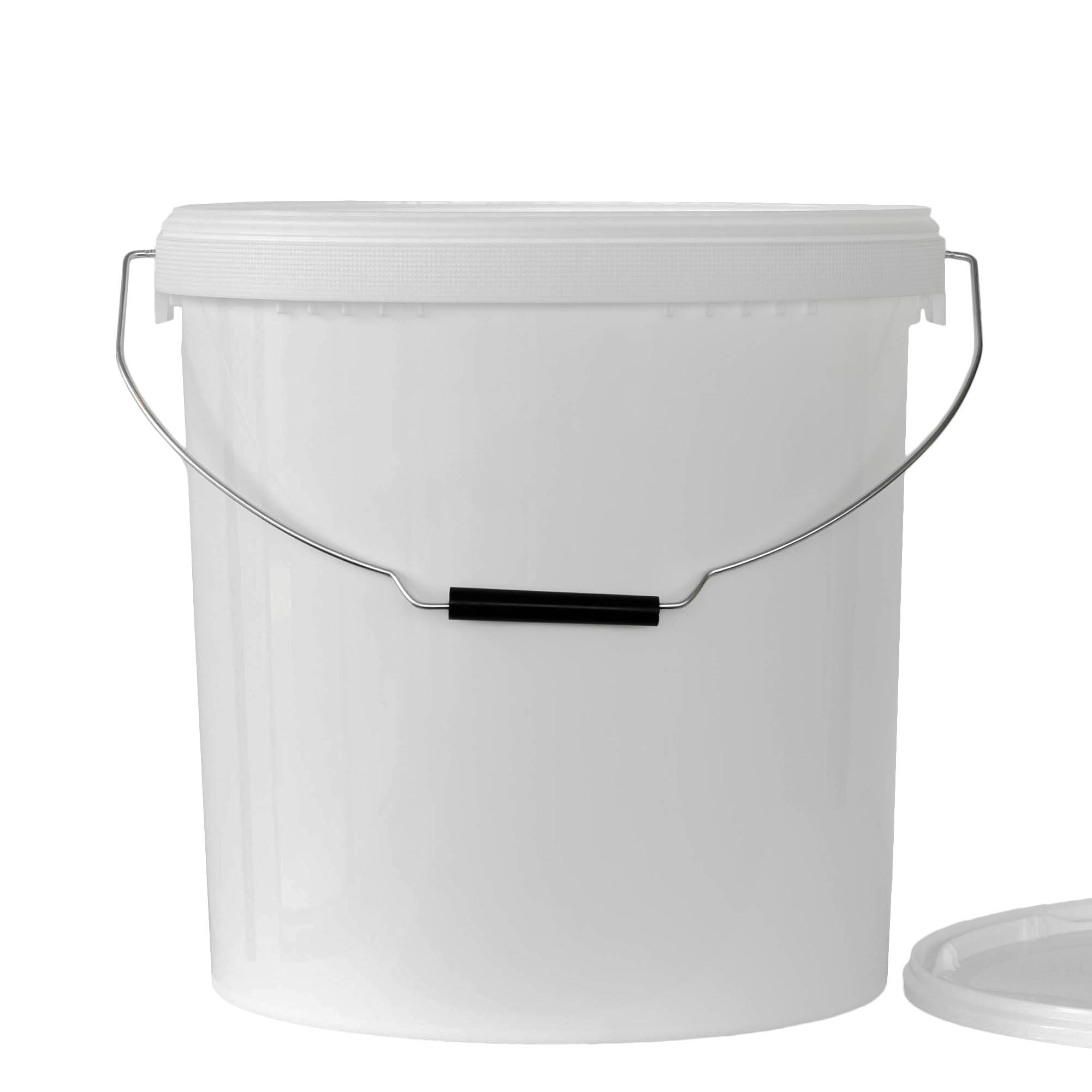 20 l kibiras, PP plastikas, baltas 20 l kibiras, PP plastikas, baltas