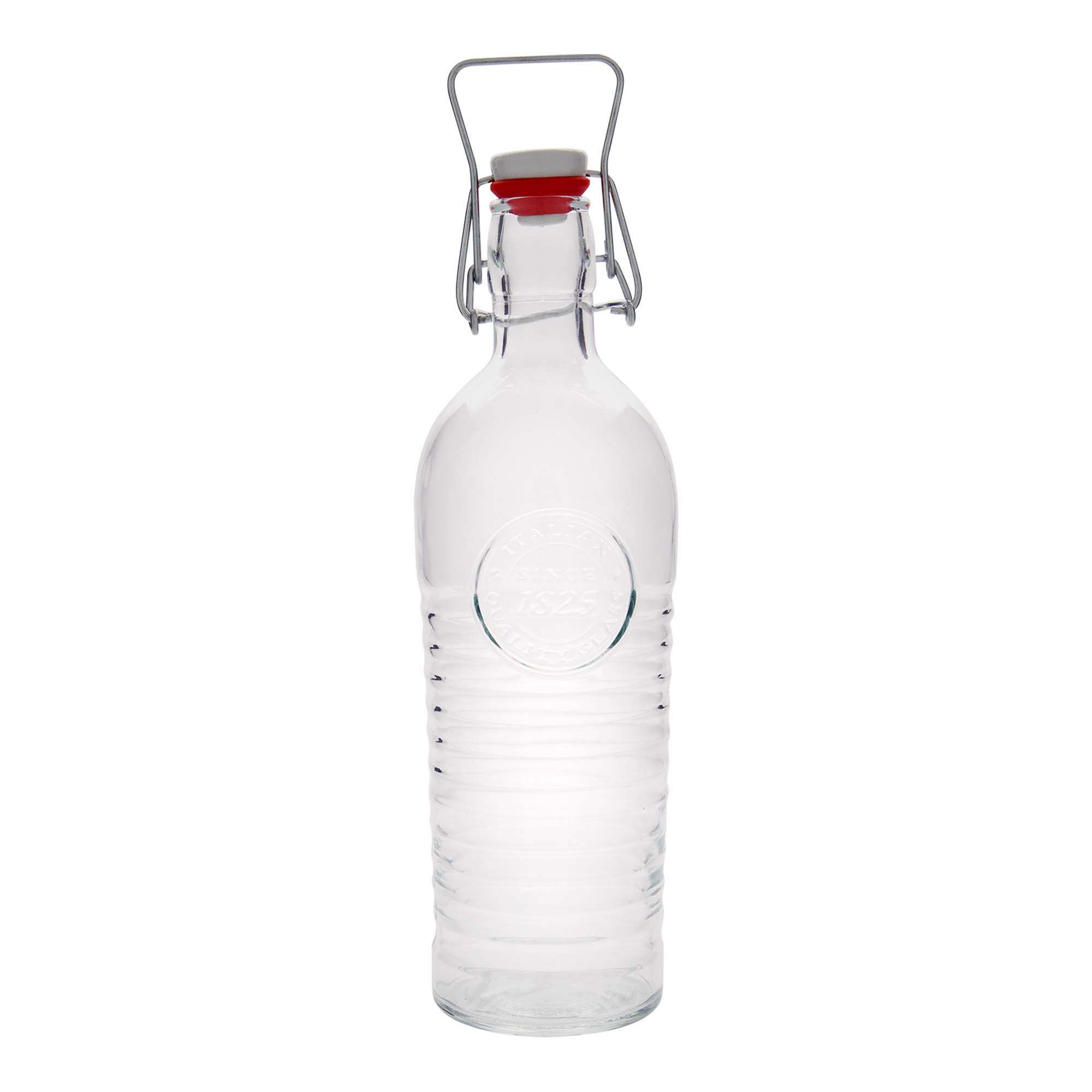 1.200 ml stiklinis butelis „Officina 1825“, anga: spaustukas su užraktu 1.200 ml stiklinis butelis „Officina 1825“, anga: spaustukas su užraktu