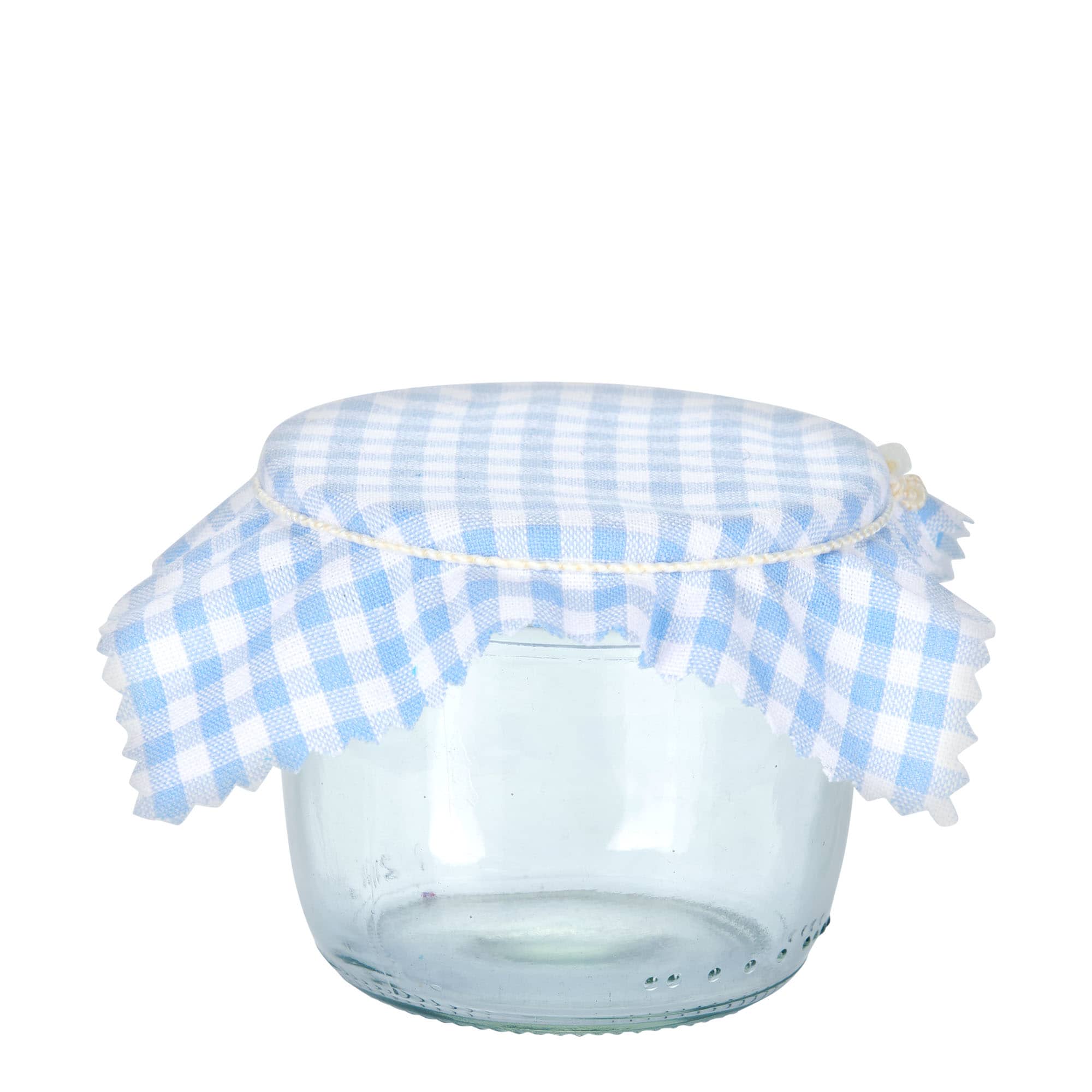 Audinio servetėlė languota 12x12, kvadratinė, tekstilė, šviesiai mėlyna, atidarymas: TO38-TO53