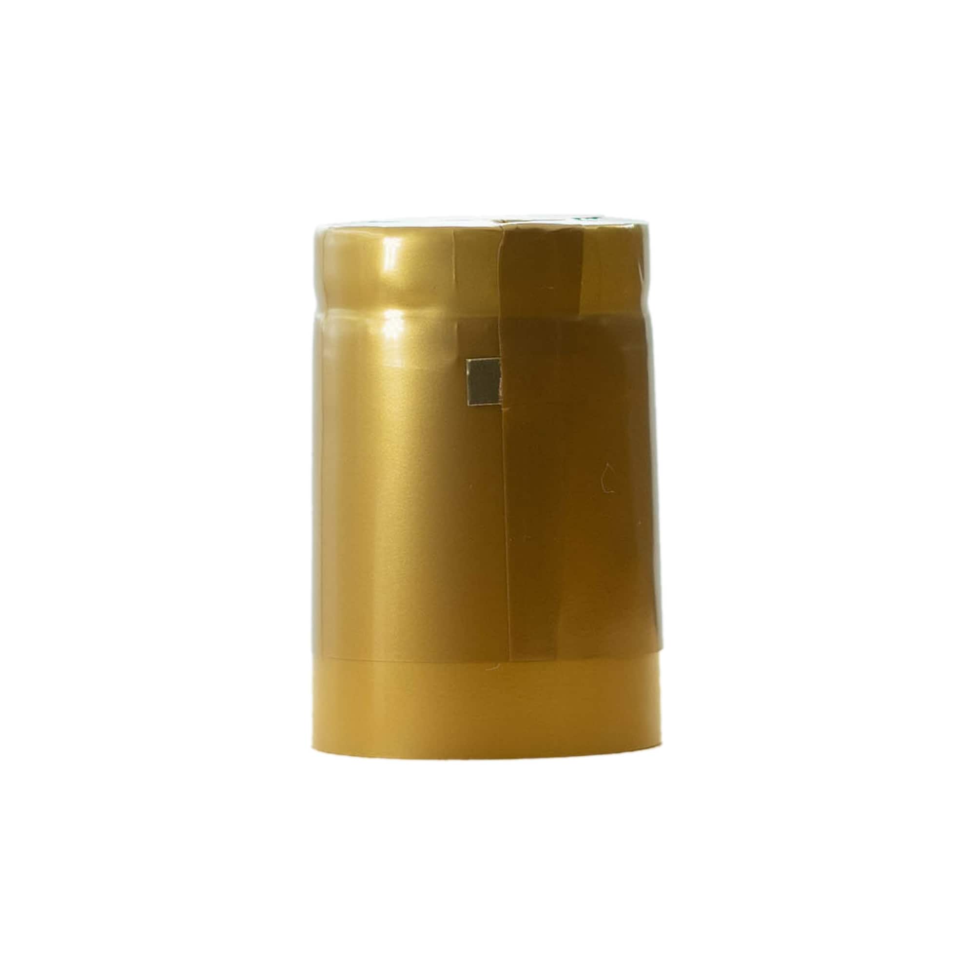 Susitraukianti kapsulė 32x41, PVC plastikas, auksinė