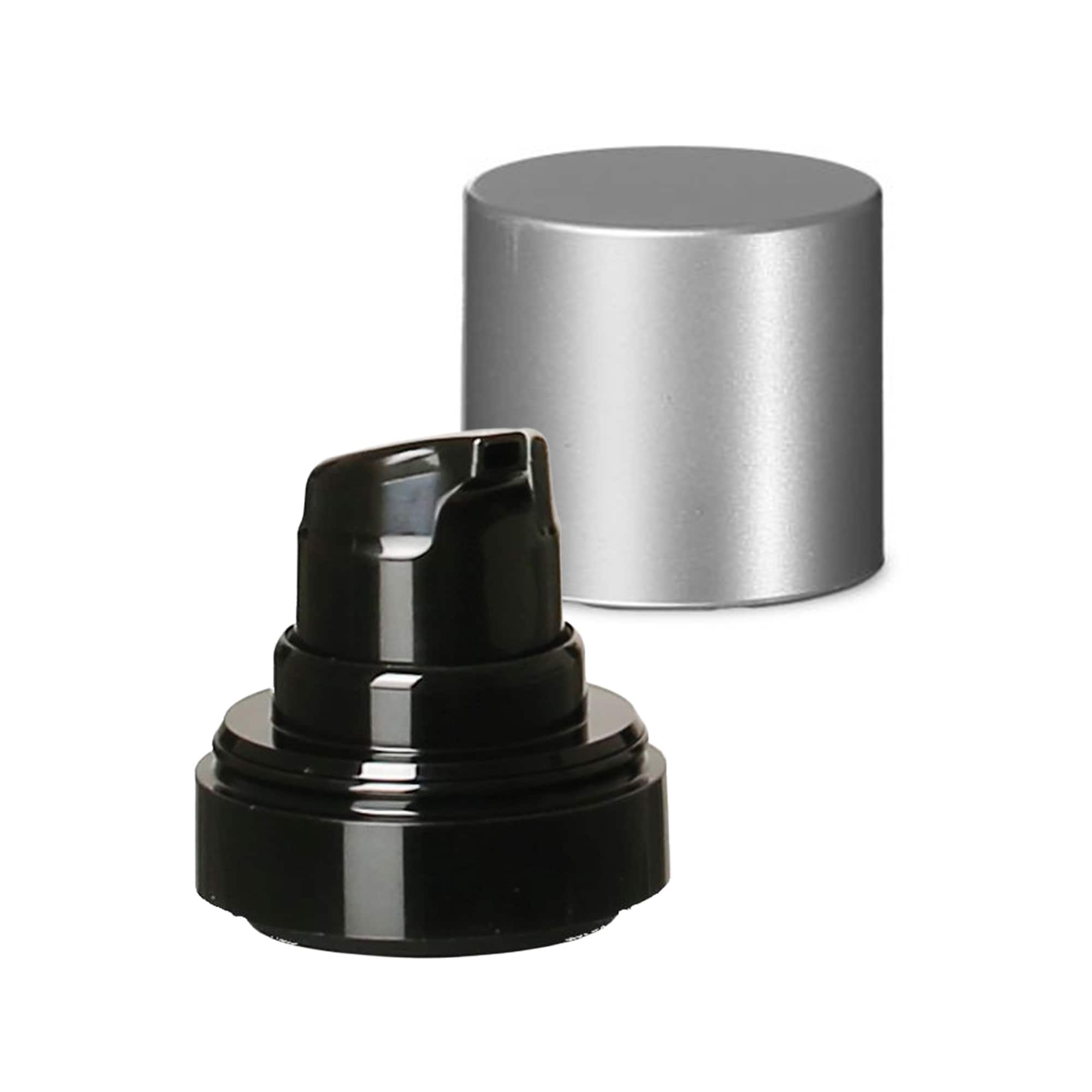 Airless dozatoriaus pompos galvutė „Micro“, PP plastikas, juoda