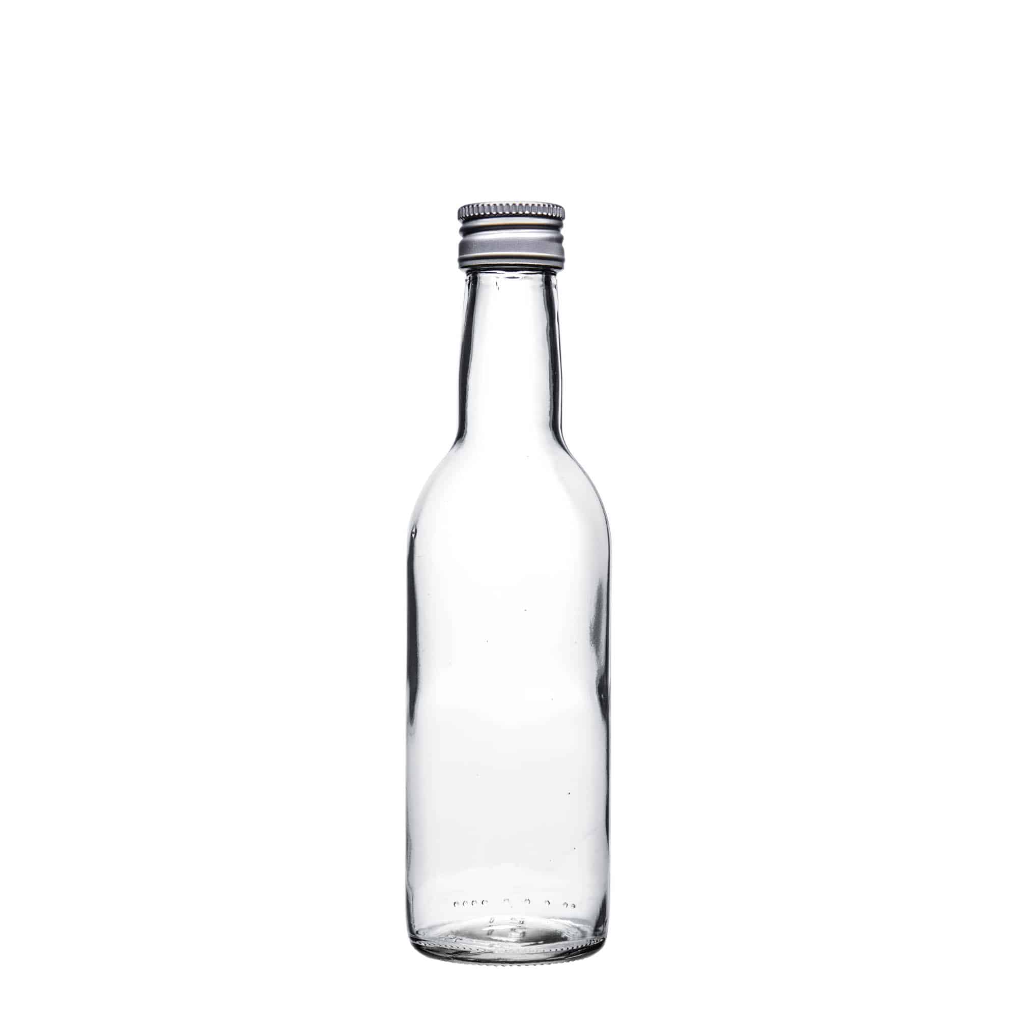 250 ml stiklinis butelis „Bordo“, burna: PP 28