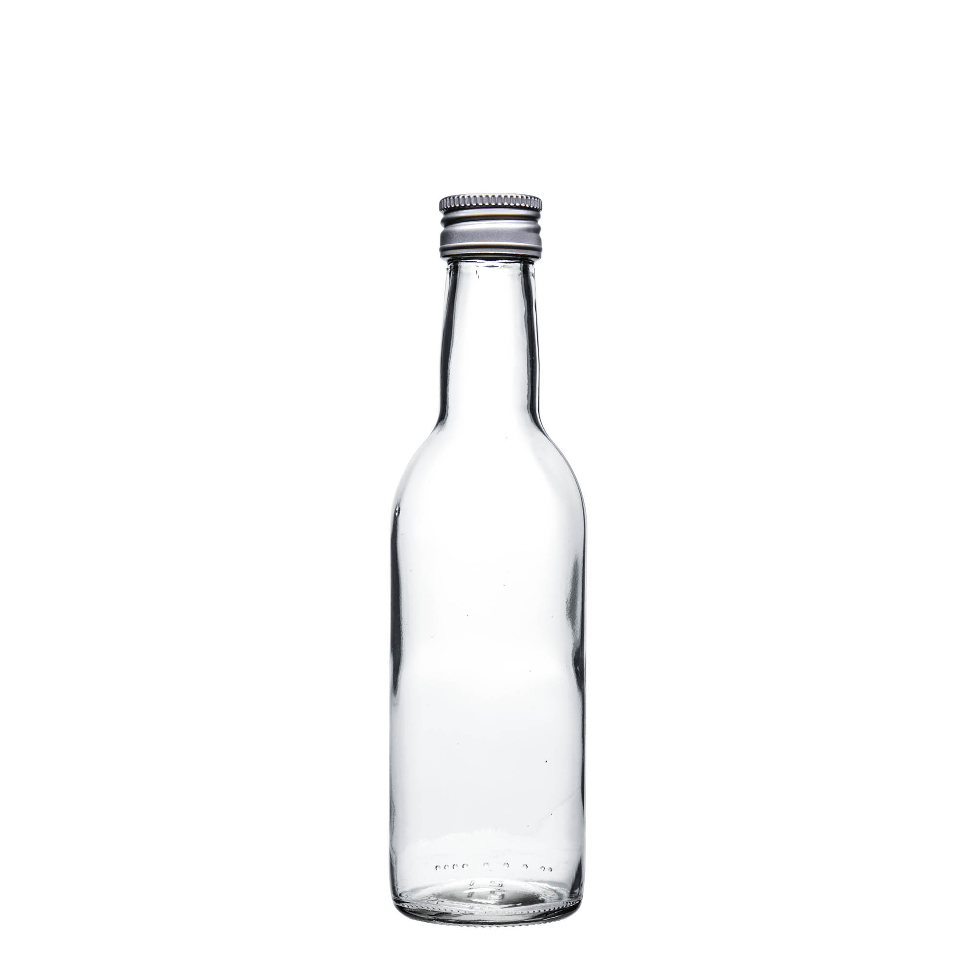 250 ml stiklinis butelis „Bordo“, burna: PP 28 250 ml stiklinis butelis „Bordo“, burna: PP 28