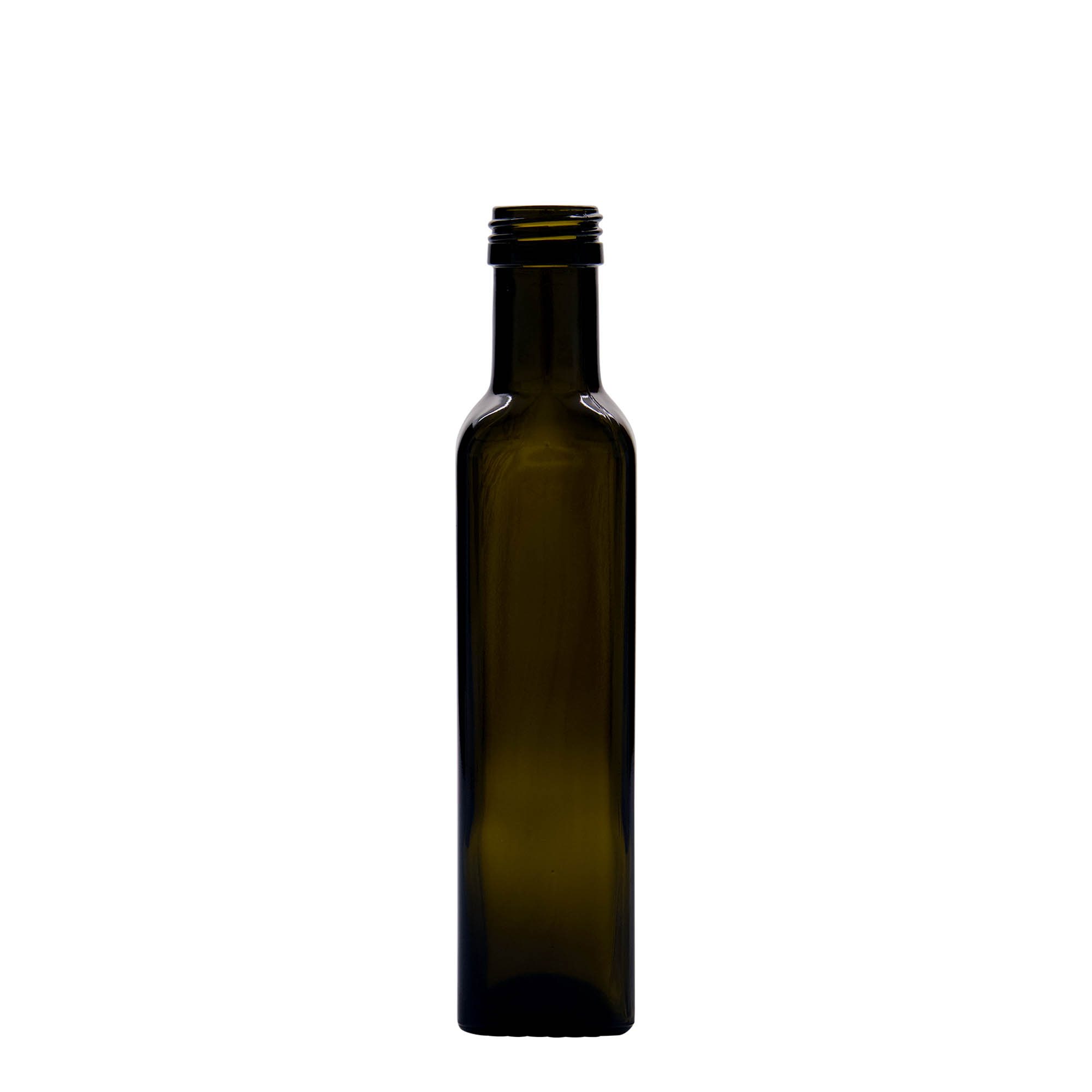 250 ml stiklinis butelis „Marasca“, kvadratinis, antikinės žalumos, anga: PP 31,5 250 ml stiklinis butelis „Marasca“, kvadratinis, antikinės žalumos, anga: PP 31,5