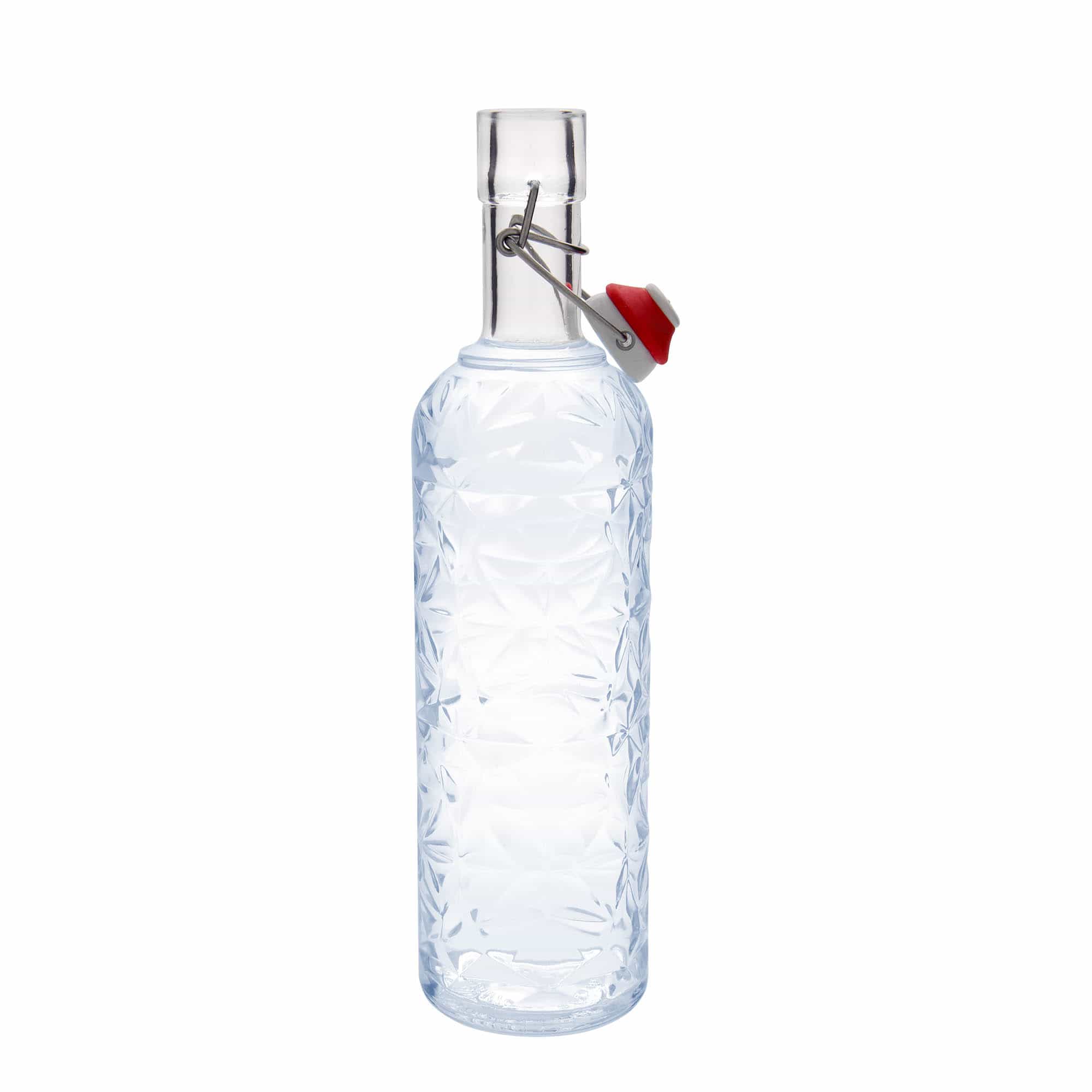 1.000 ml stiklinis butelis „Oriente“, kamštis: spaustukas 1.000 ml stiklinis butelis „Oriente“, kamštis: spaustukas