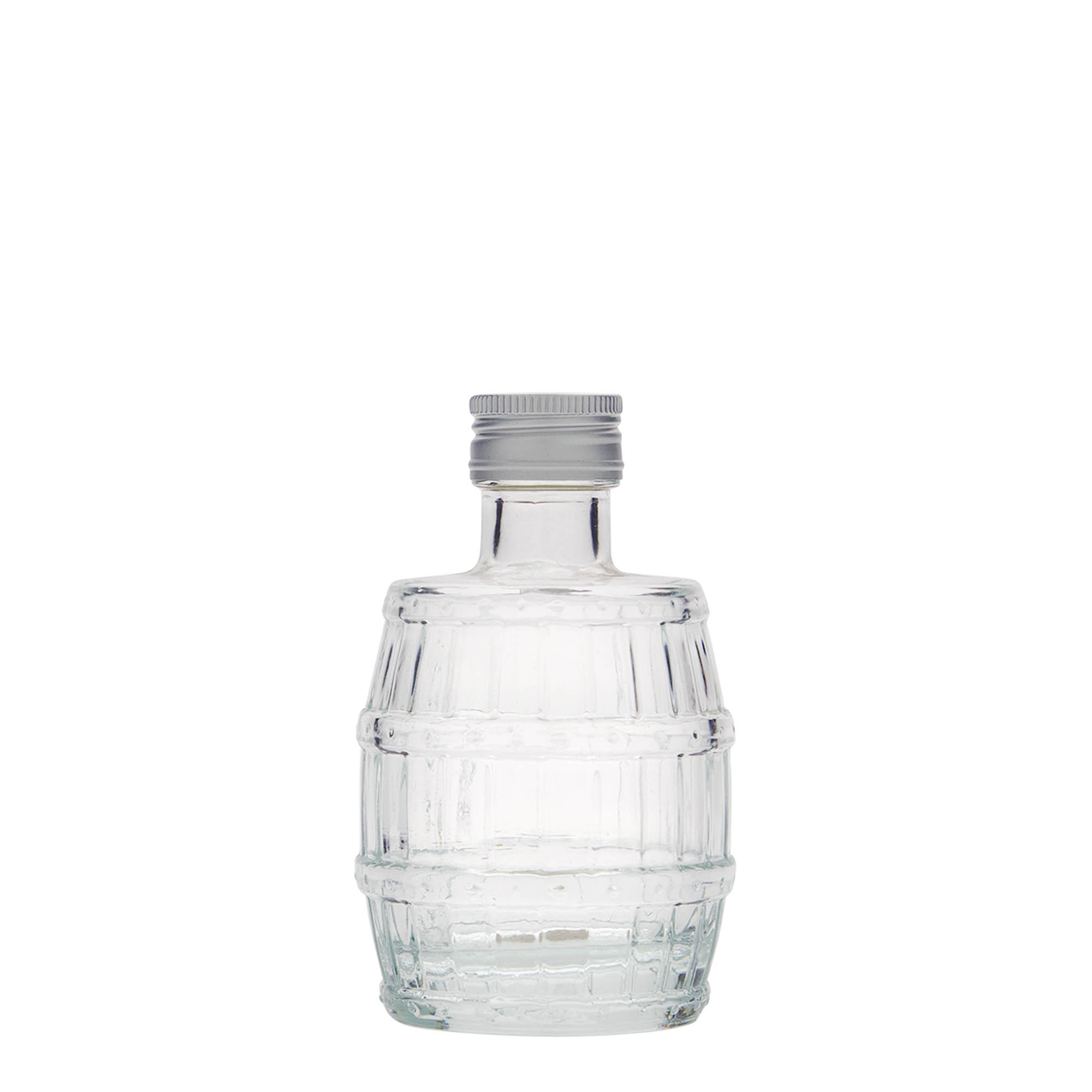 100 ml stiklinis butelis „Barelį“, anga: PP 24