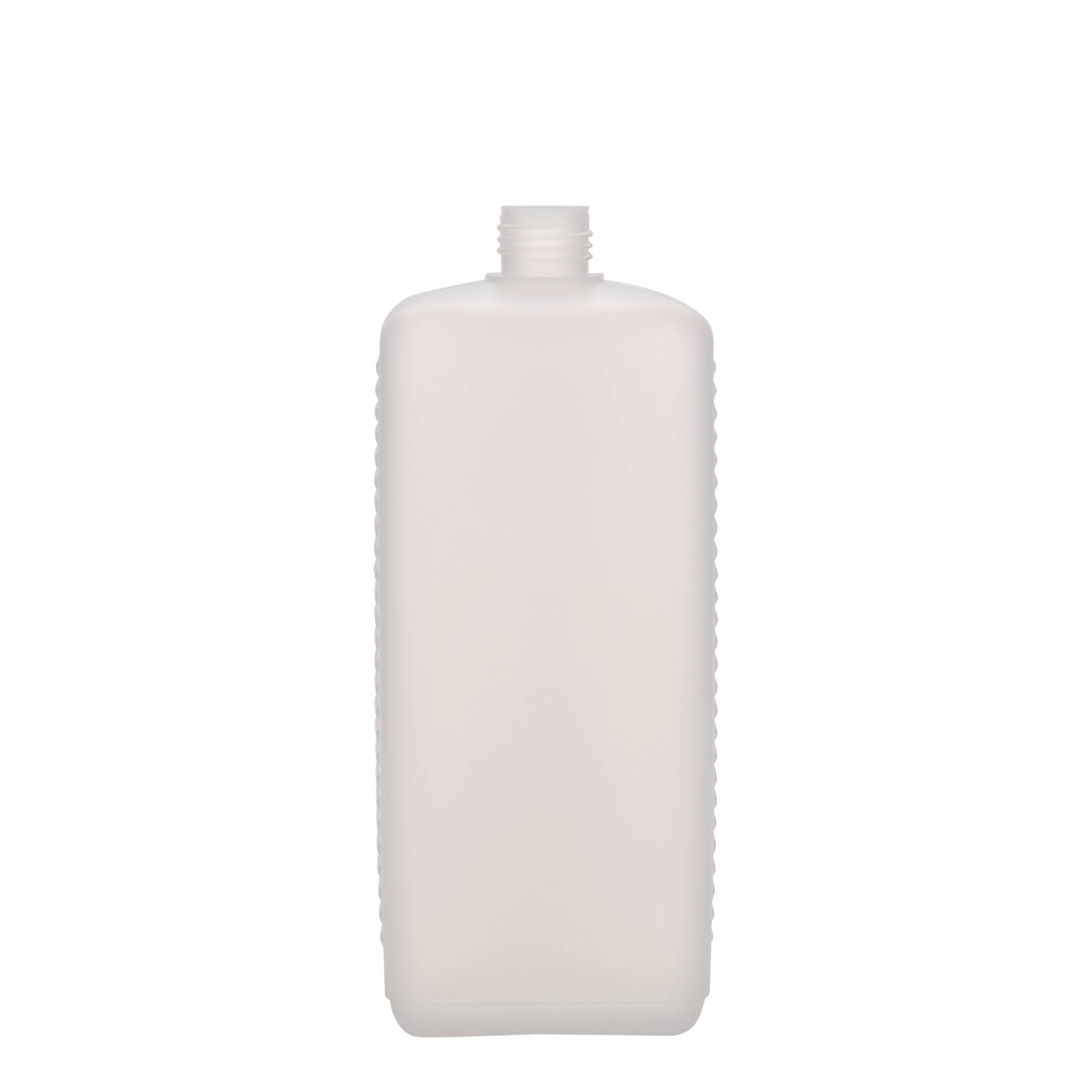 1.000 ml kanistrinė butelis, stačiakampis, HDPE plastikas, natūrali spalva, anga: DIN 25 EPE 1.000 ml kanistrinė butelis, stačiakampis, HDPE plastikas, natūrali spalva, anga: DIN 25 EPE