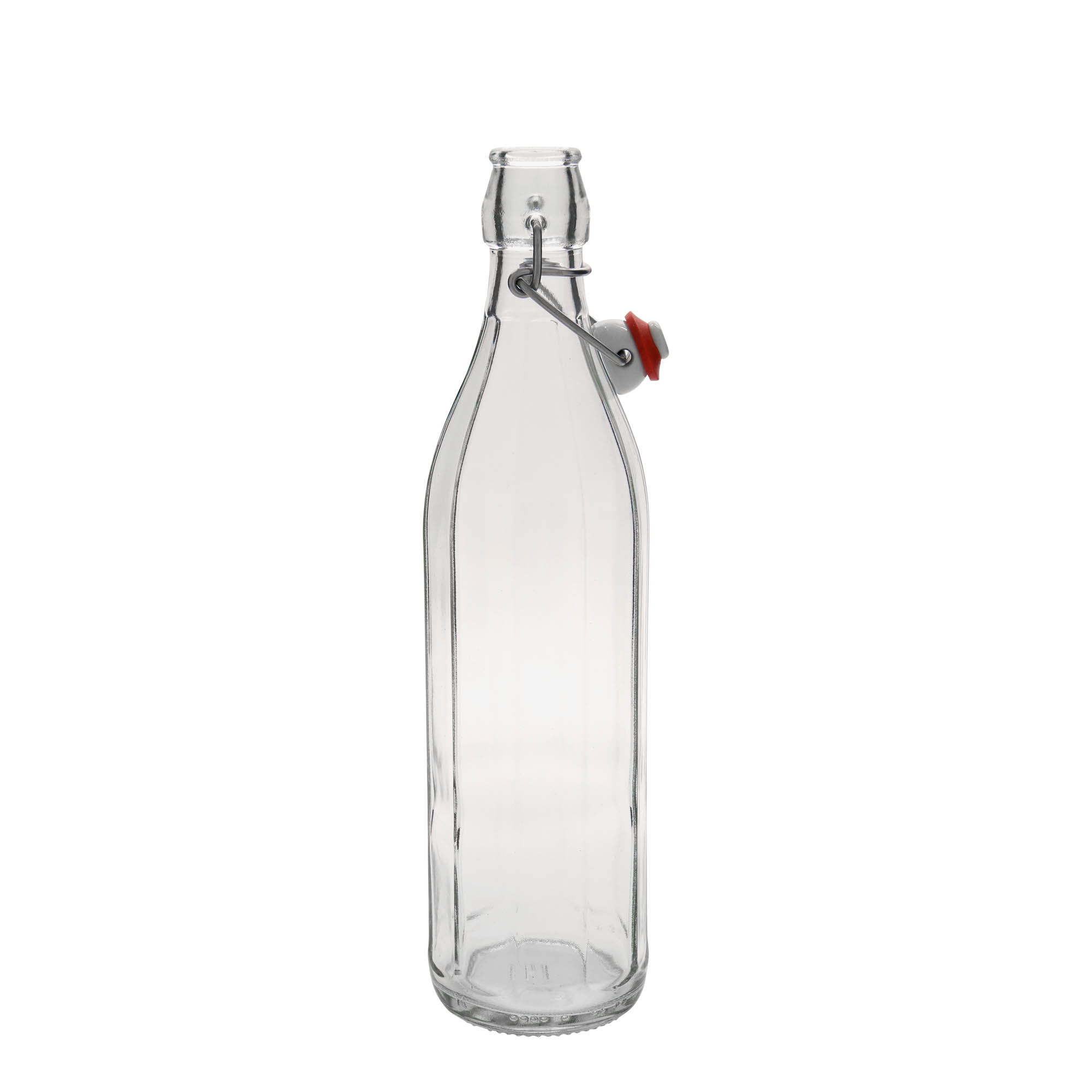 750 ml stiklinis butelis „Bravo“, dešimtkampis, anga: užsegamas užraktas 750 ml stiklinis butelis „Bravo“, dešimtkampis, anga: užsegamas užraktas