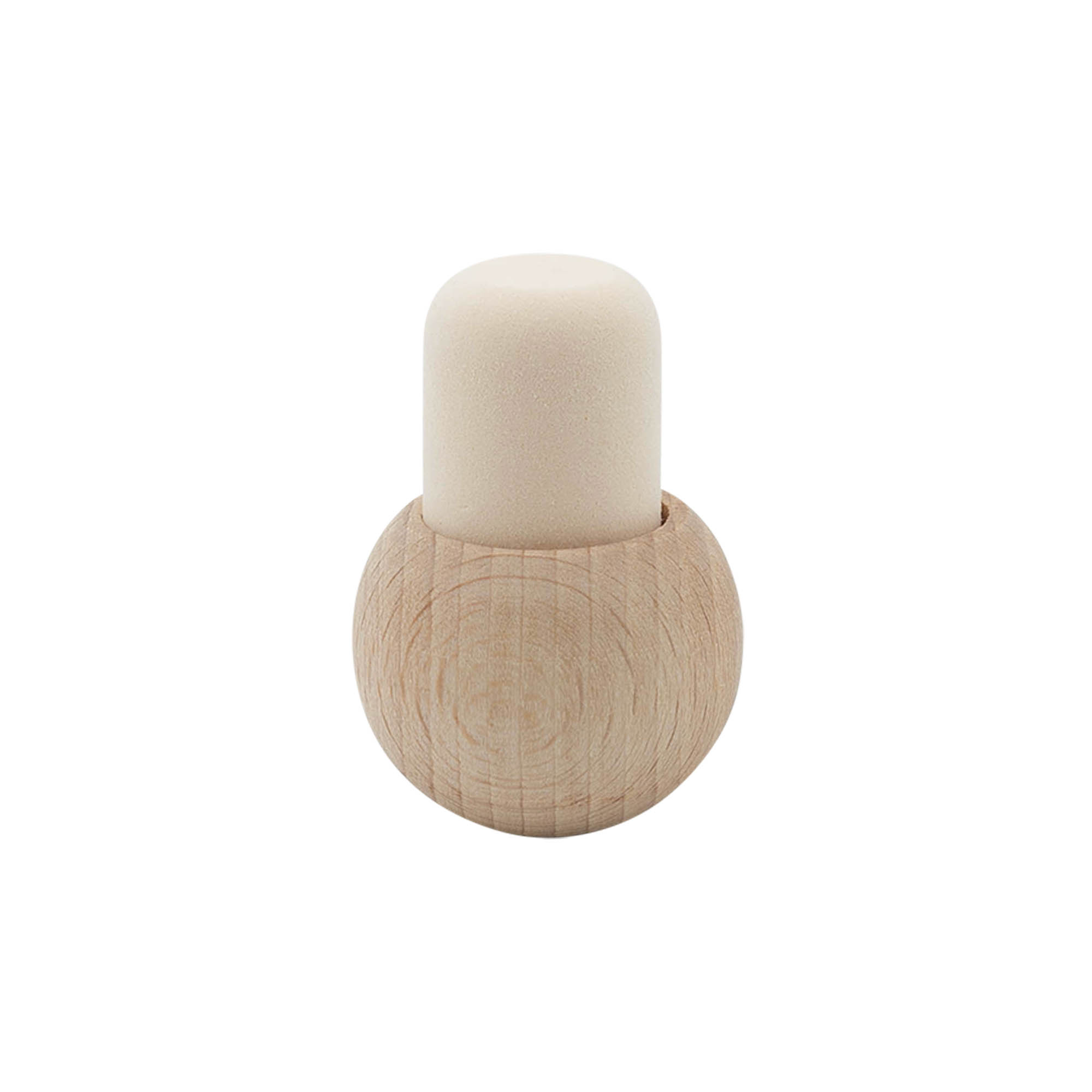 Rankenos kamštis 19 mm „Kugel“, medis/plastikas, kamščiui: kamštis Rankenos kamštis 19 mm „Kugel“, medis/plastikas, kamščiui: kamštis