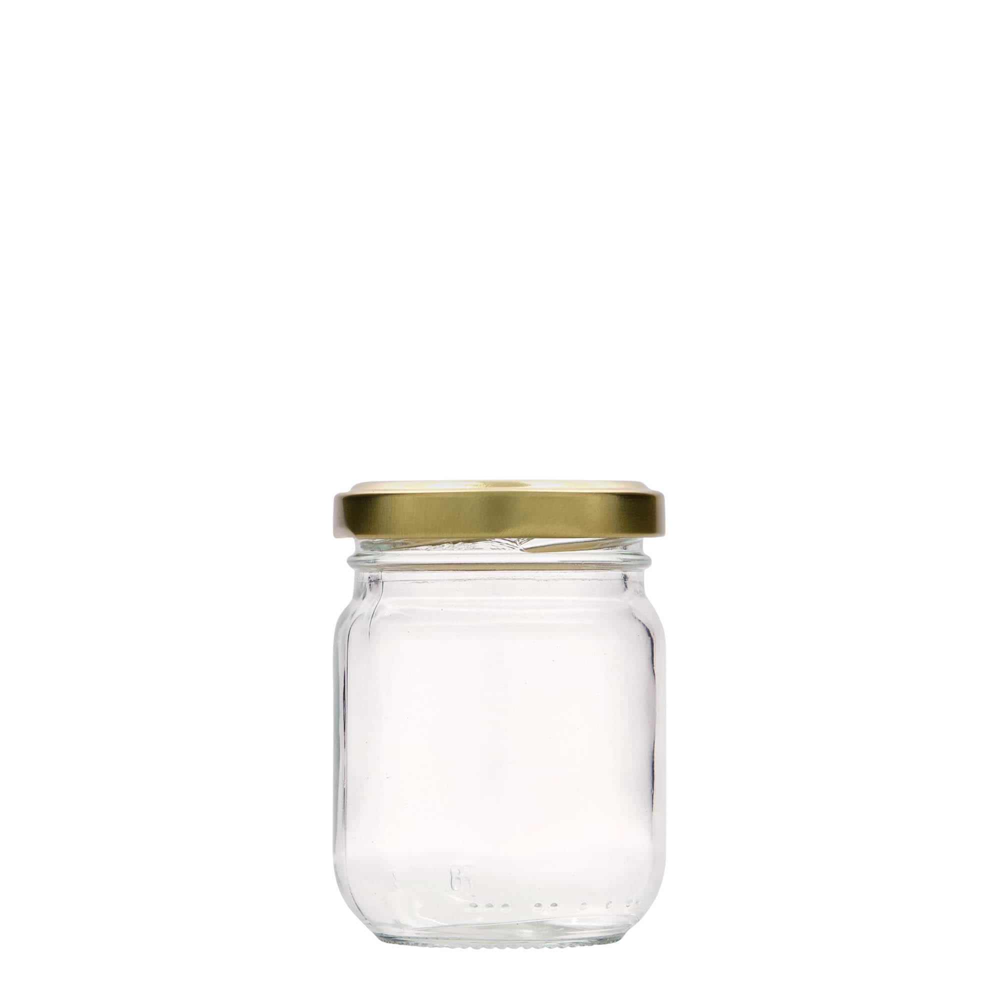 130 ml aukštas apvalus stiklas, anga: Twist-Off (TO 53)