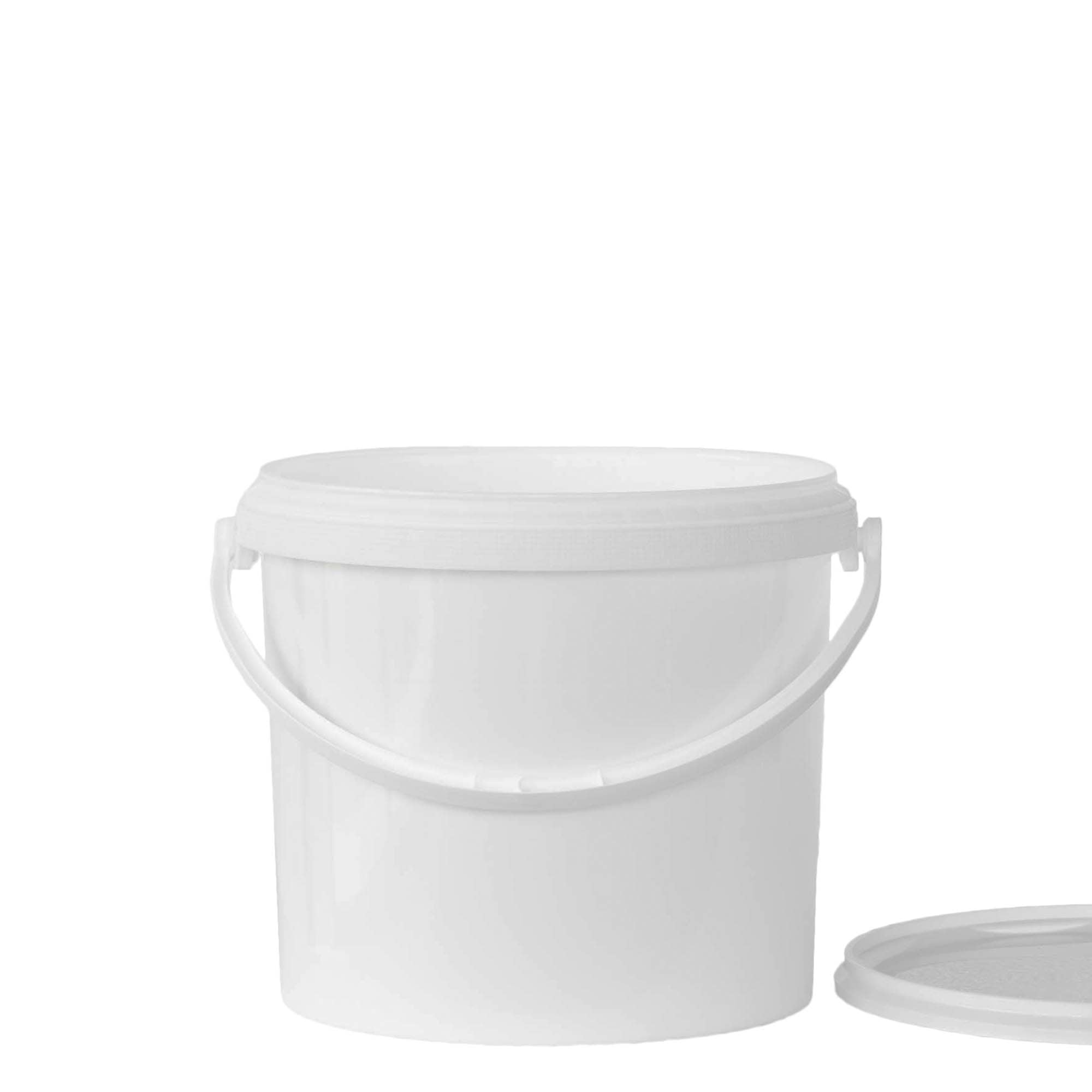 5 l kibiras, PP plastikas, baltas 5 l kibiras, PP plastikas, baltas