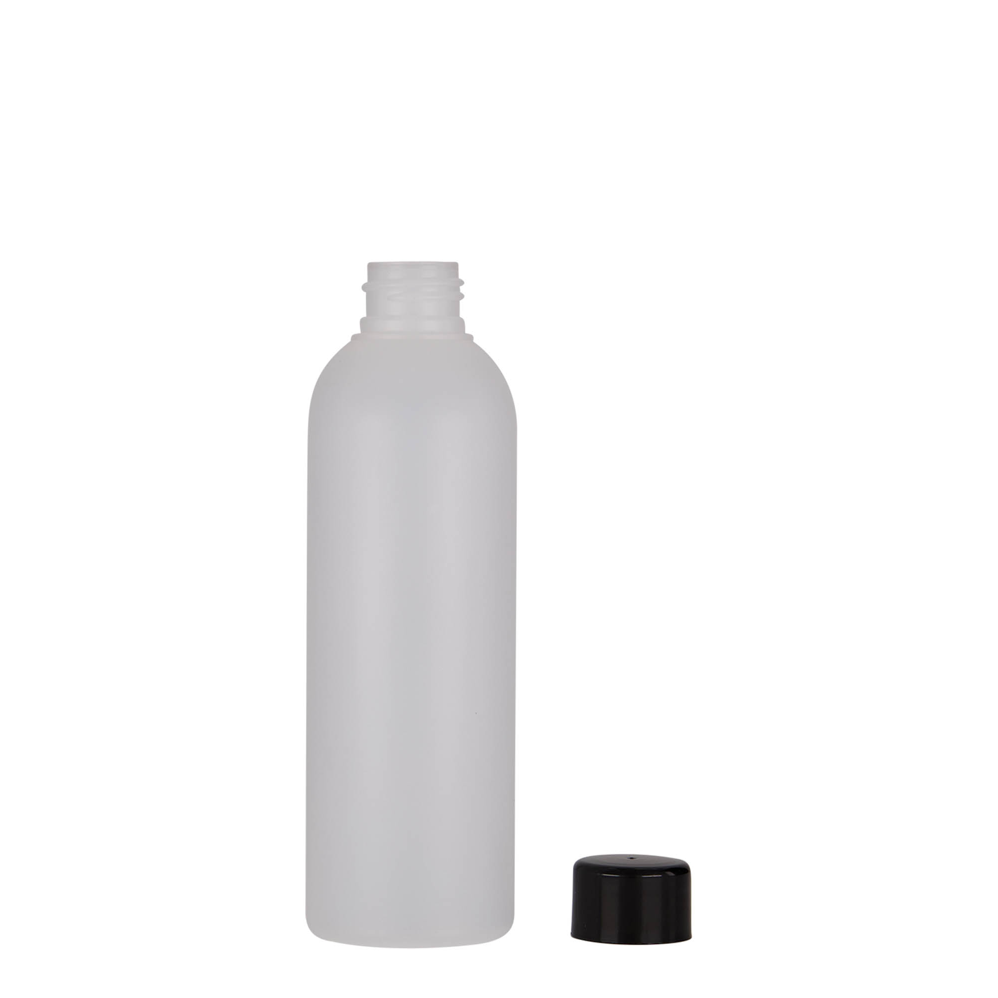 200 ml plastikinis buteliukas „Tuffy“, HDPE, natūralios spalvos, anga: 24/410 200 ml plastikinis buteliukas „Tuffy“, HDPE, natūralios spalvos, anga: 24/410