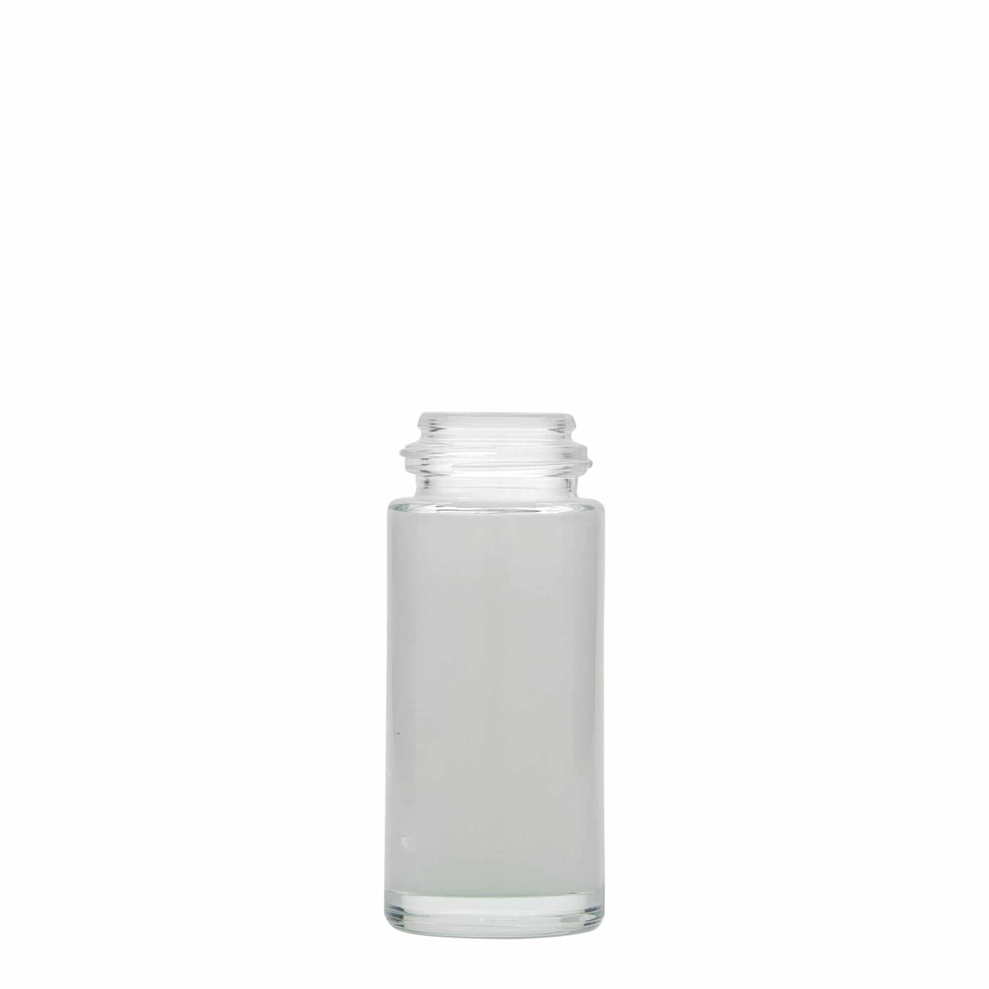 50 ml ritininis buteliukas, stiklas, anga: varžtinis kamštis