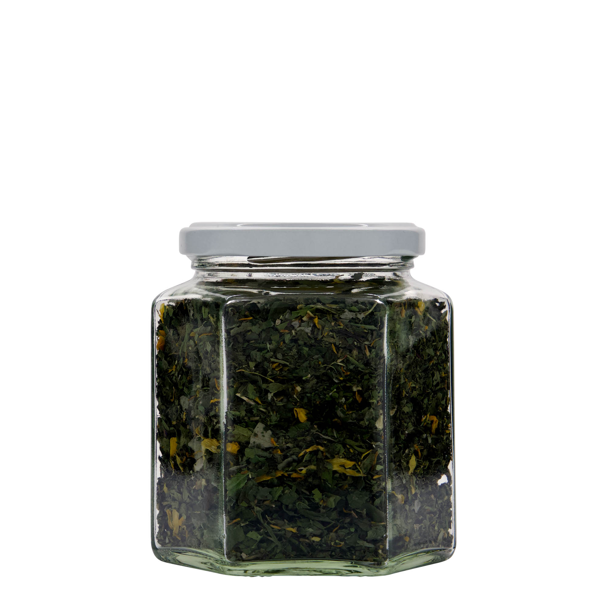 390 ml šešiakampis stiklas, anga: Twist-Off (TO 70) 390 ml šešiakampis stiklas, anga: Twist-Off (TO 70)