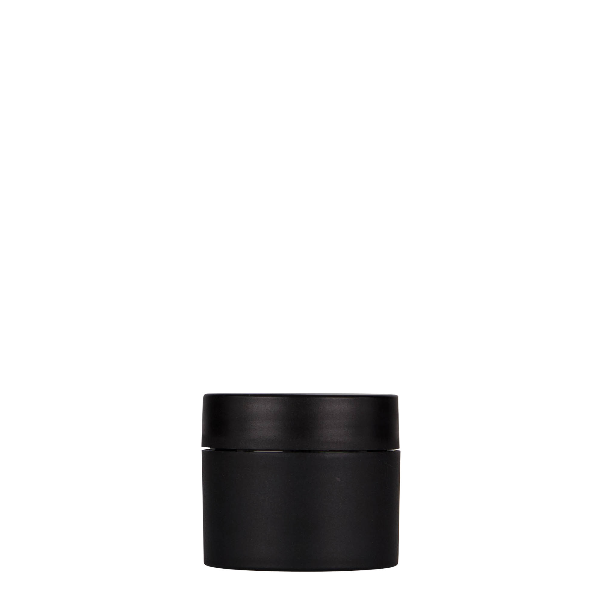 30 ml plastikinė dėžutė „Antonella“, PP, juoda, anga: sraigtinis uždarymas