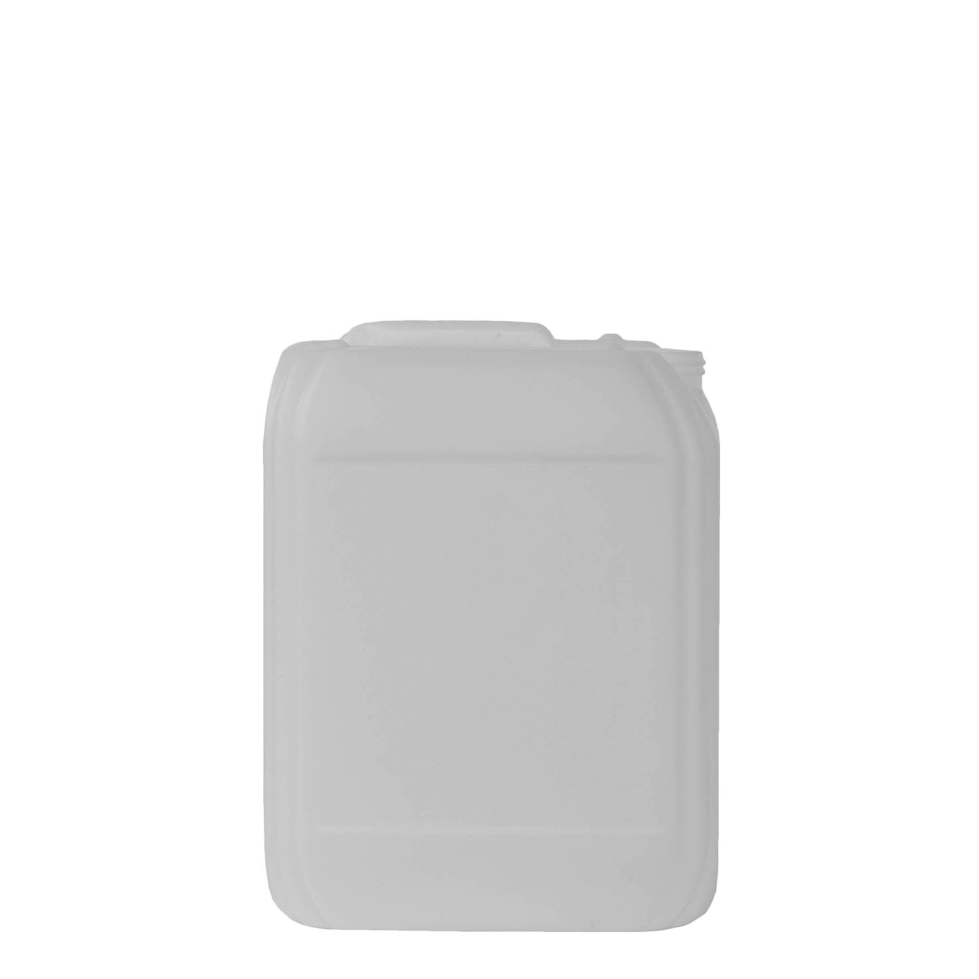 10 l kanistras, stačiakampis, HDPE plastikas, natūralios spalvos, anga: ND 55