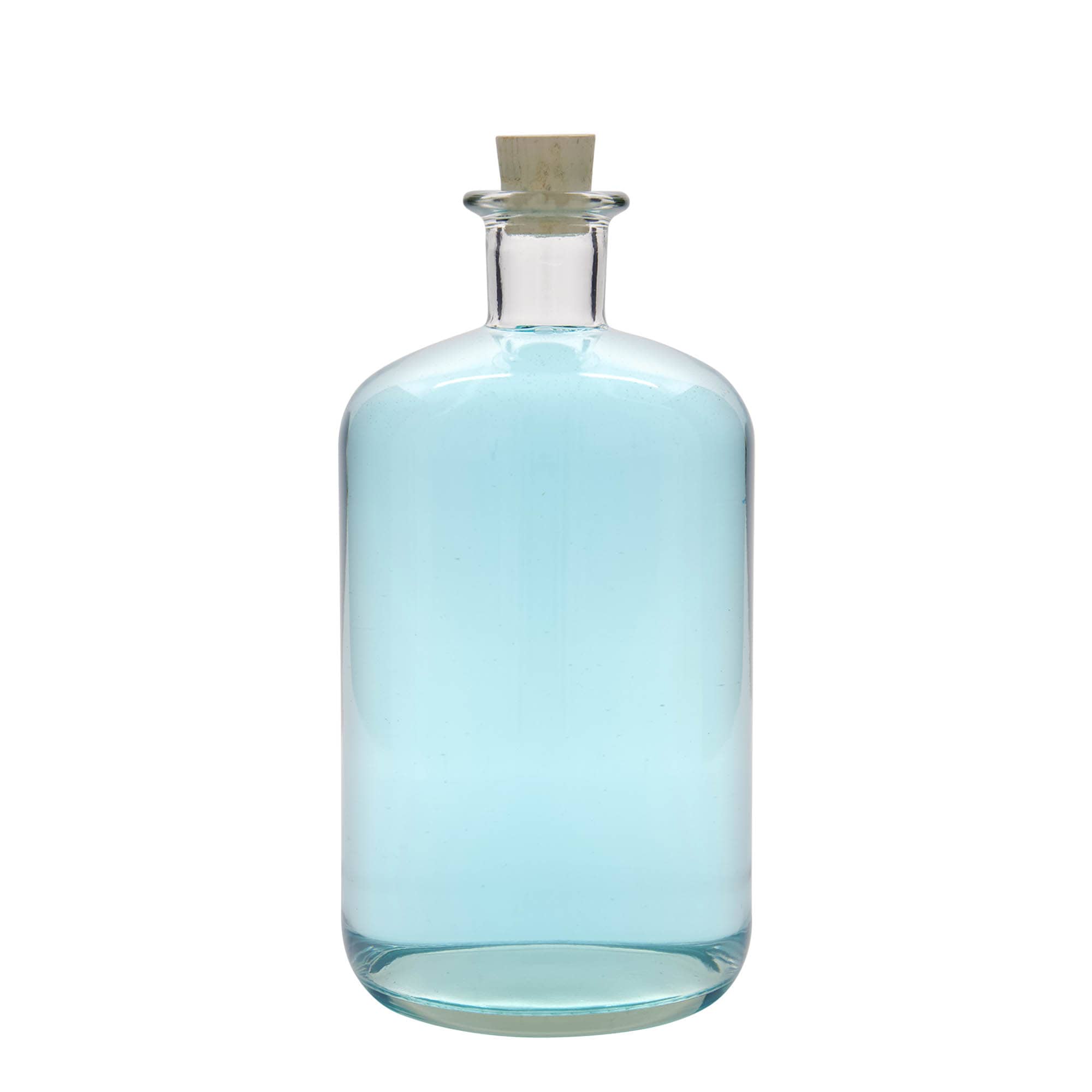 1.500 ml stiklinis butelis vaistininkui, anga: kamštis