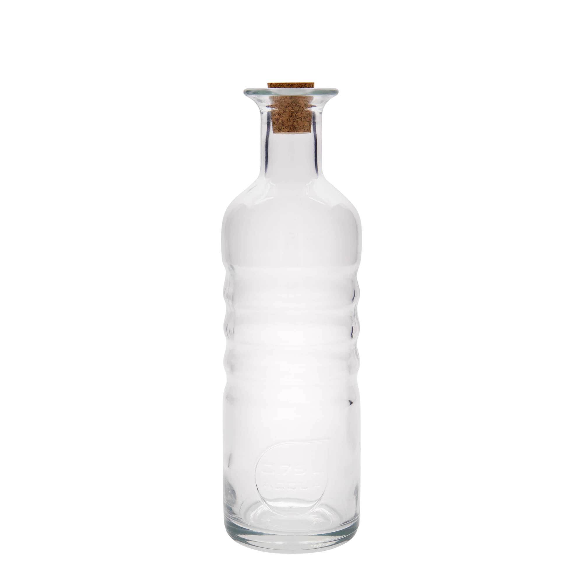 750 ml stiklinis butelis „Optima Acqua“, kamštis: kamštis