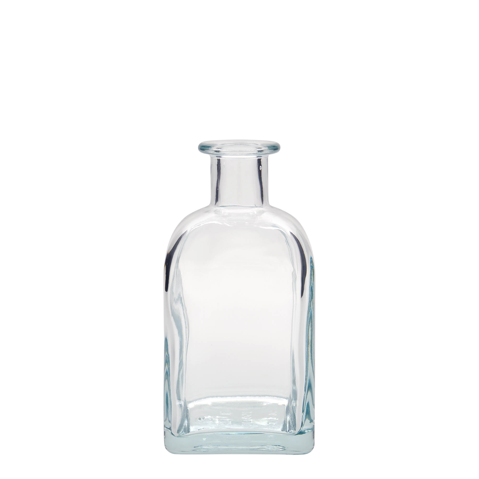 350 ml stiklinis butelis Apotheker Carré, kvadratinis, anga: kamštis 350 ml stiklinis butelis Apotheker Carré, kvadratinis, anga: kamštis
