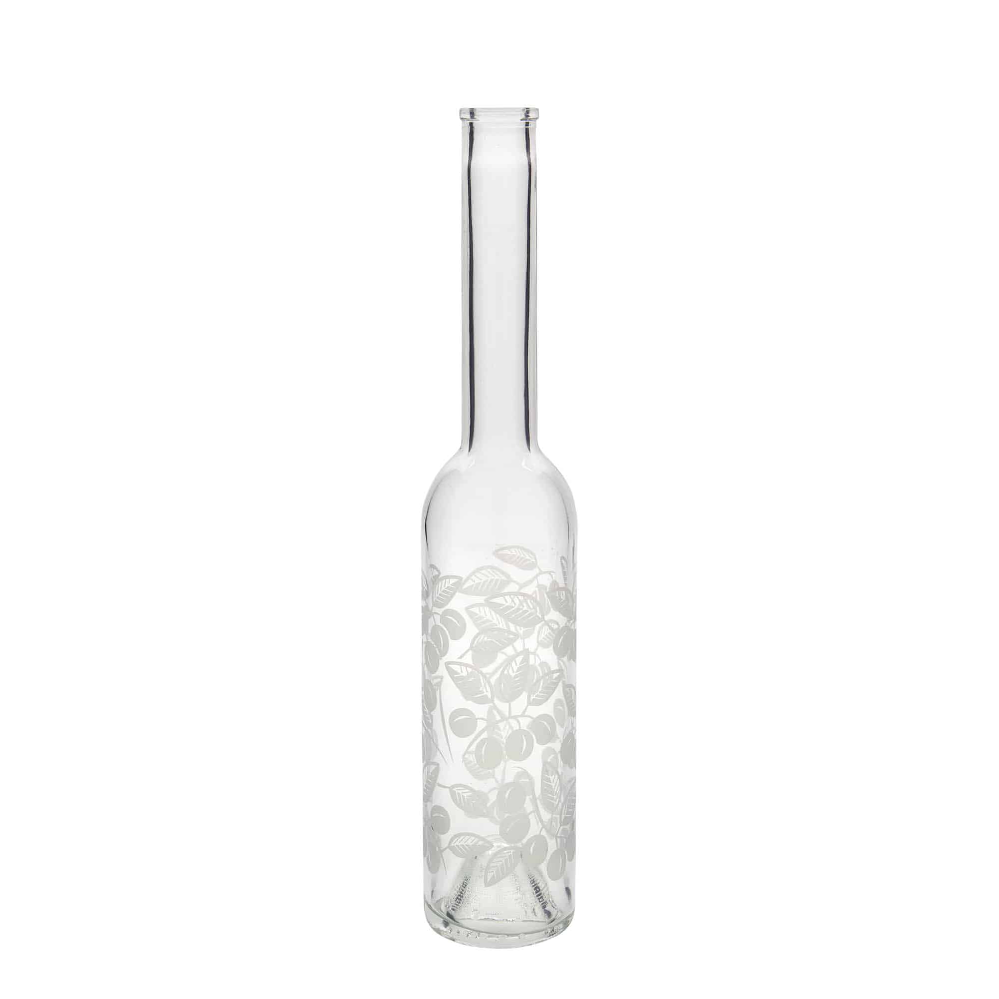 350 ml stiklinis butelis „Opera“, motyvas: slyvos, kamštis: kamštis