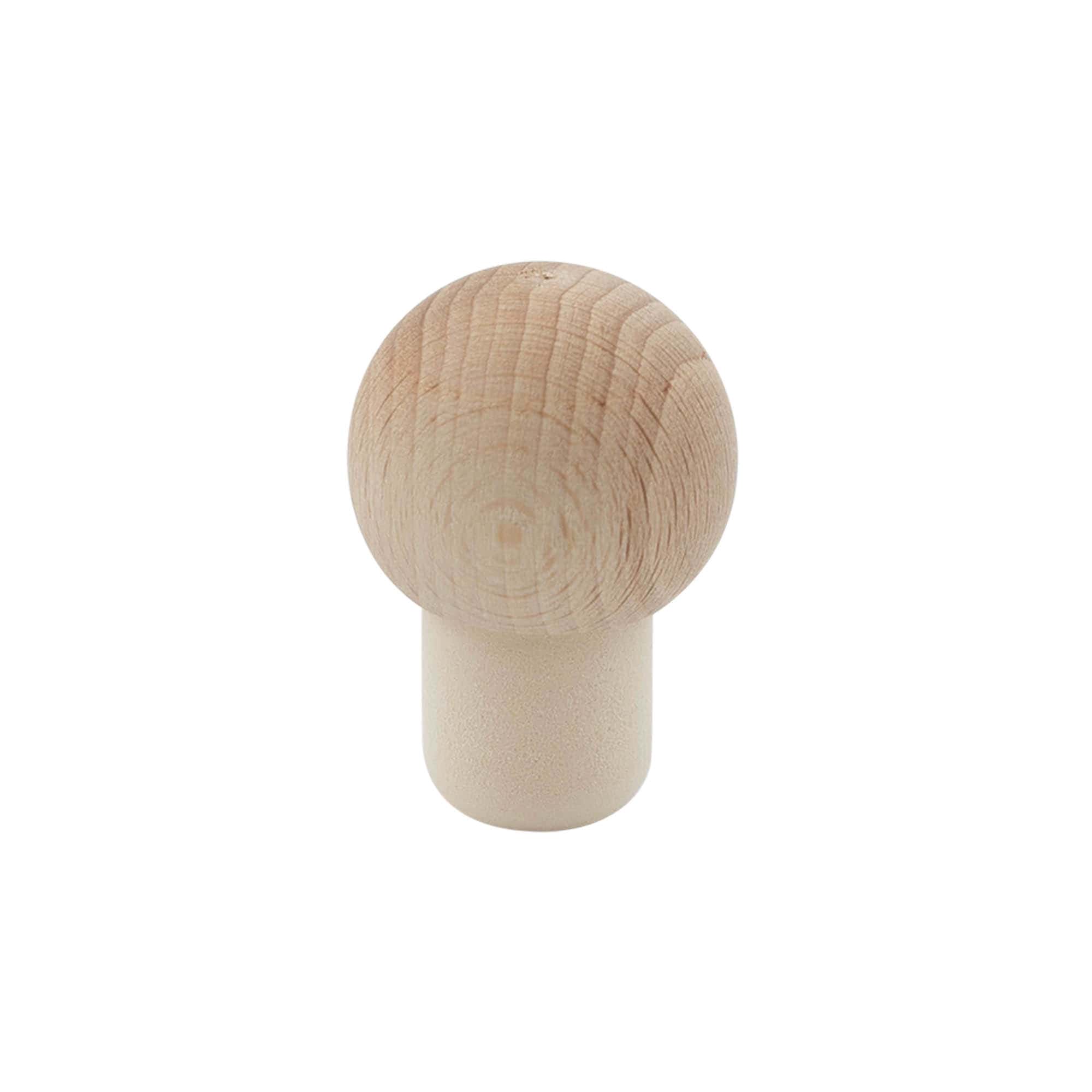 Rankenos kamštis 19 mm „Kugel“, medis/plastikas, kamščiui: kamštis