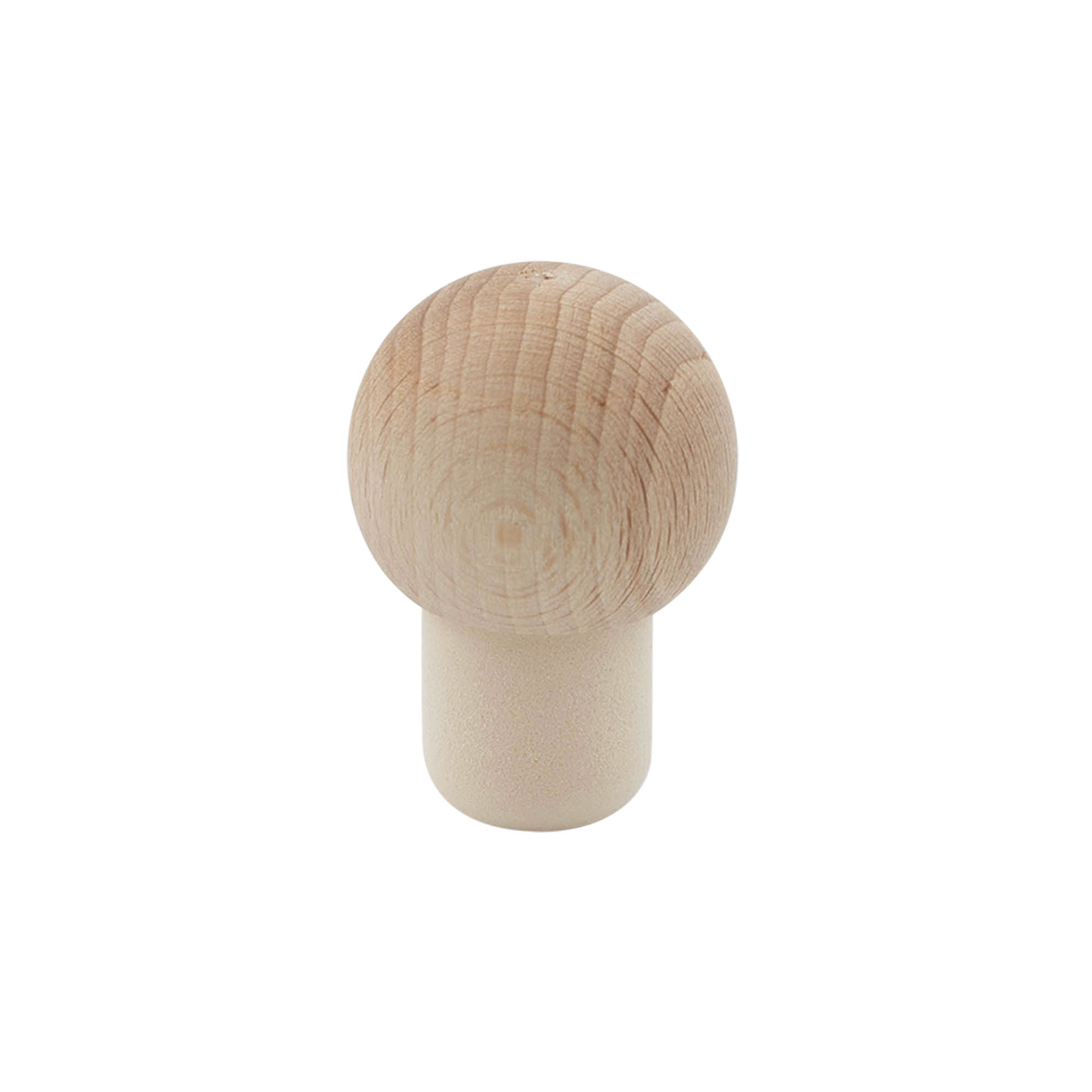 Rankenos kamštis 19 mm „Kugel“, medis/plastikas, kamščiui: kamštis Rankenos kamštis 19 mm „Kugel“, medis/plastikas, kamščiui: kamštis