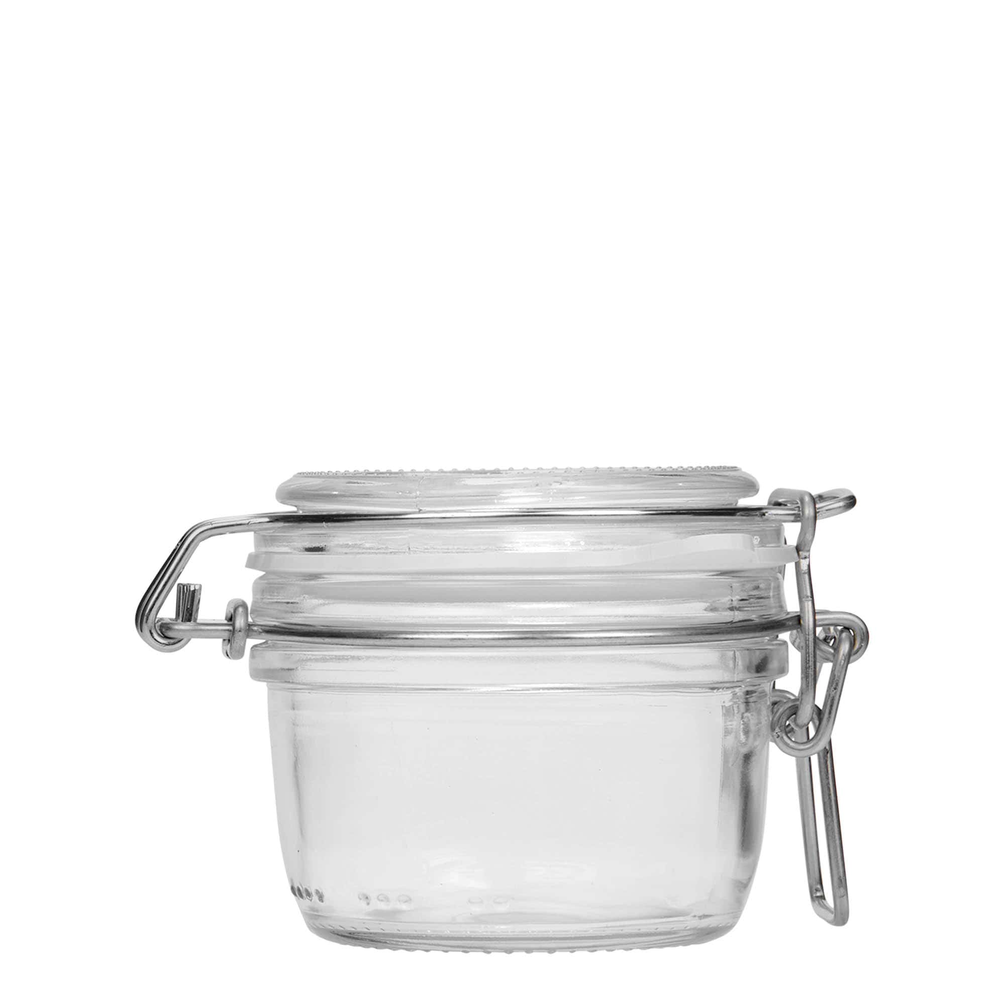 125 ml vielos užsegimo stiklainis „Fido“, anga: vielos užsegimas