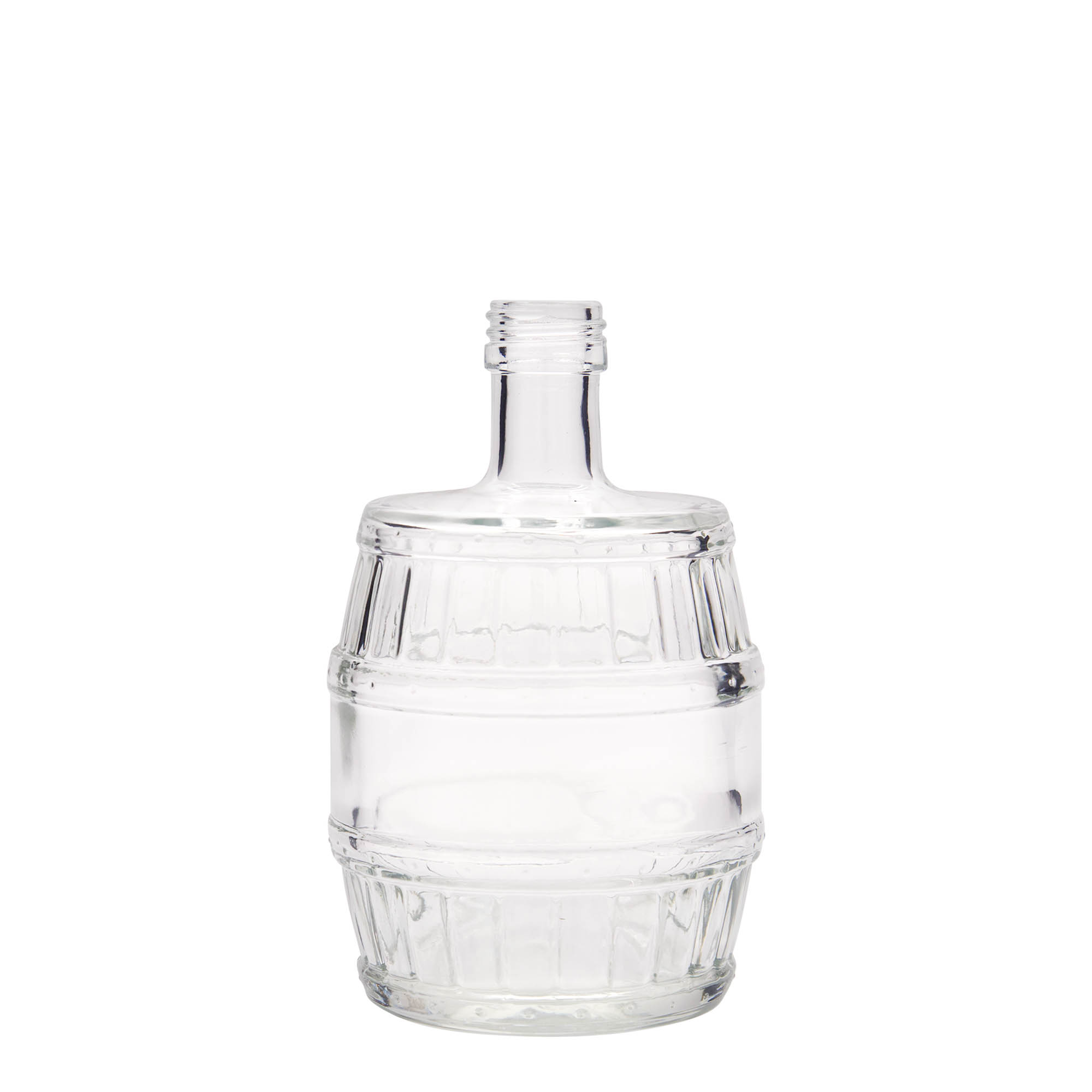 500 ml stiklinis butelis „Statinė“, burna: PP 28
