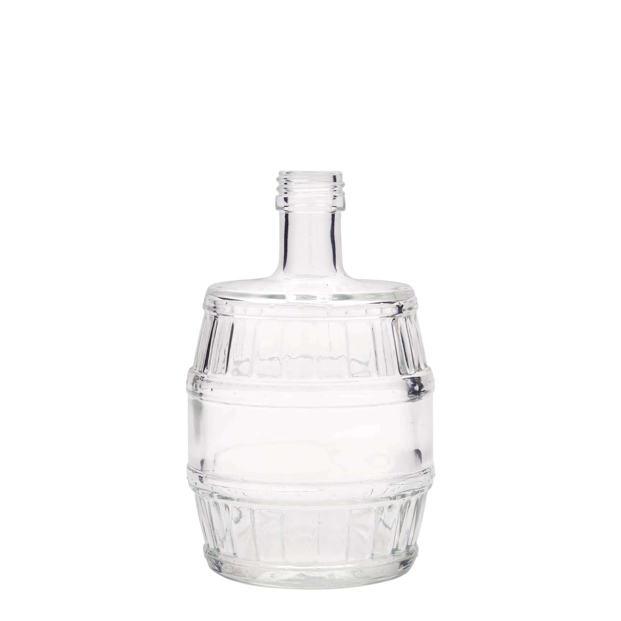 500 ml stiklinis butelis „Statinė“, burna: PP 28