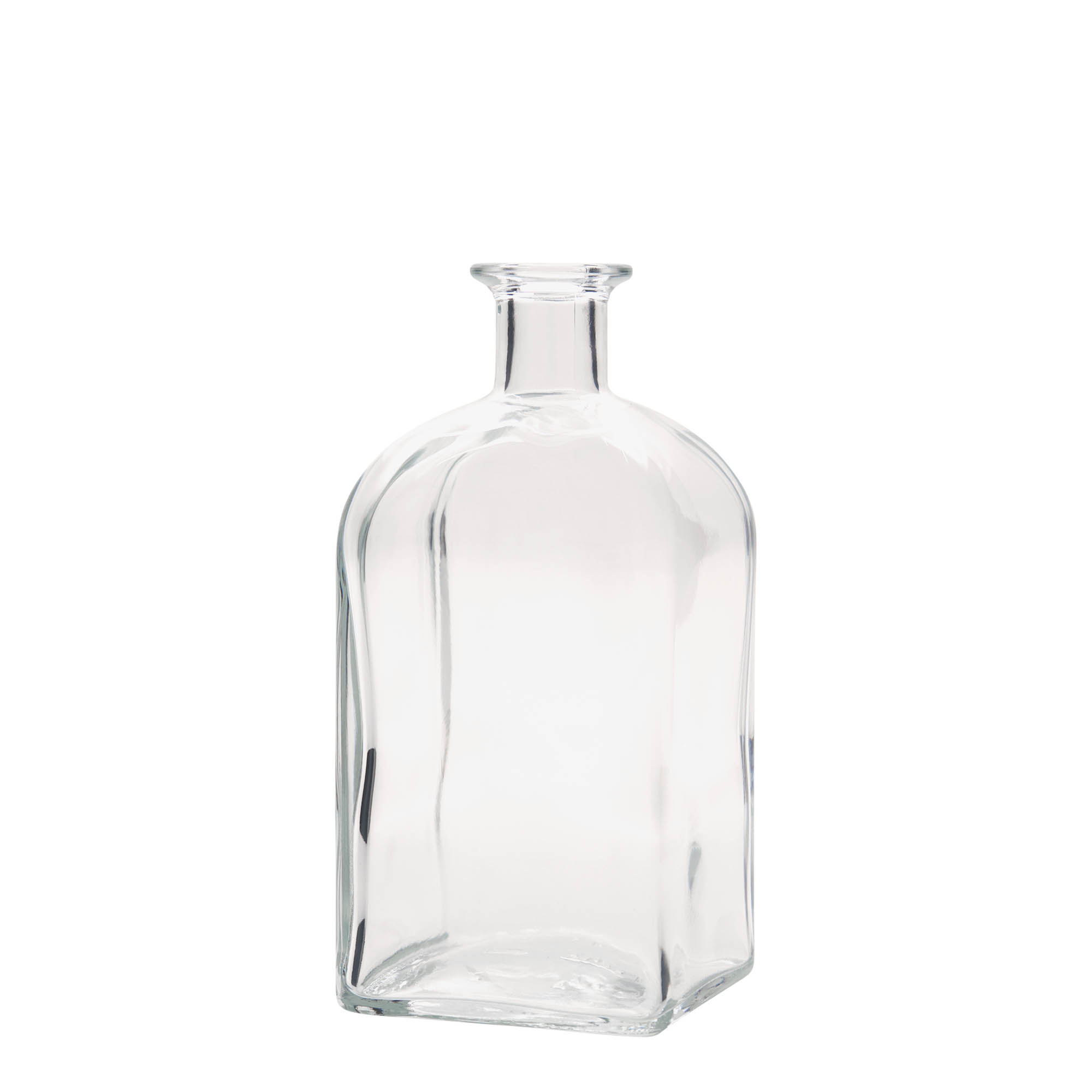700 ml stiklinis butelis Apotheker Carré, kvadratinis, anga: kamštis