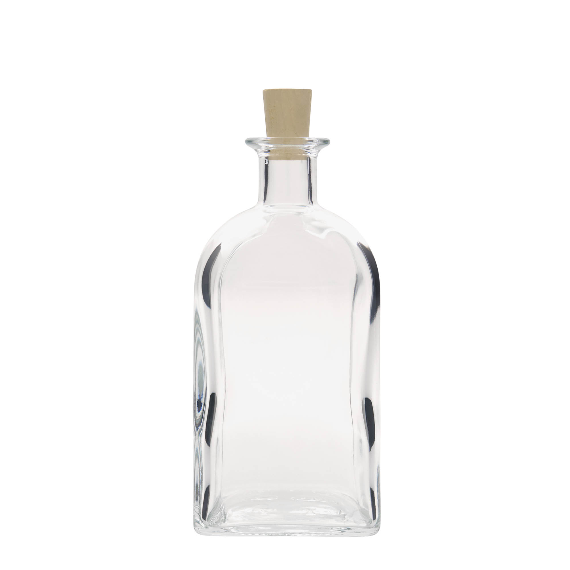 700 ml stiklinis butelis Apotheker Carré, kvadratinis, anga: kamštis 700 ml stiklinis butelis Apotheker Carré, kvadratinis, anga: kamštis