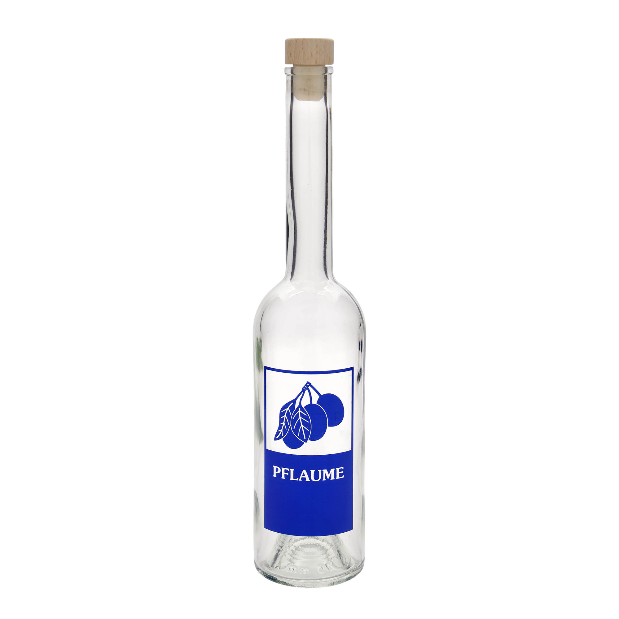500 ml stiklinis butelis „Opera“, motyvas: slyva, kamštis: kamštis 500 ml stiklinis butelis „Opera“, motyvas: slyva, kamštis: kamštis