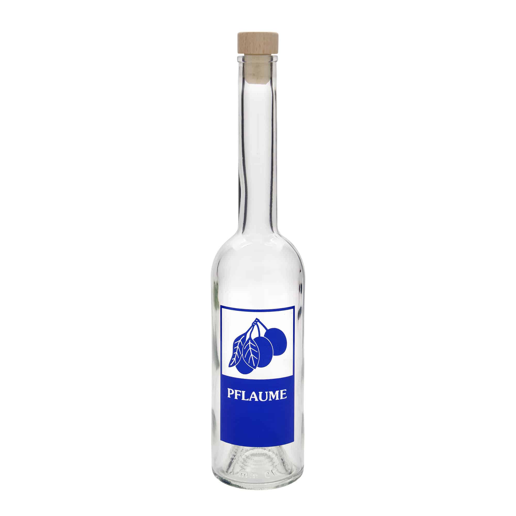 500 ml stiklinis butelis „Opera“, motyvas: slyva, kamštis: kamštis