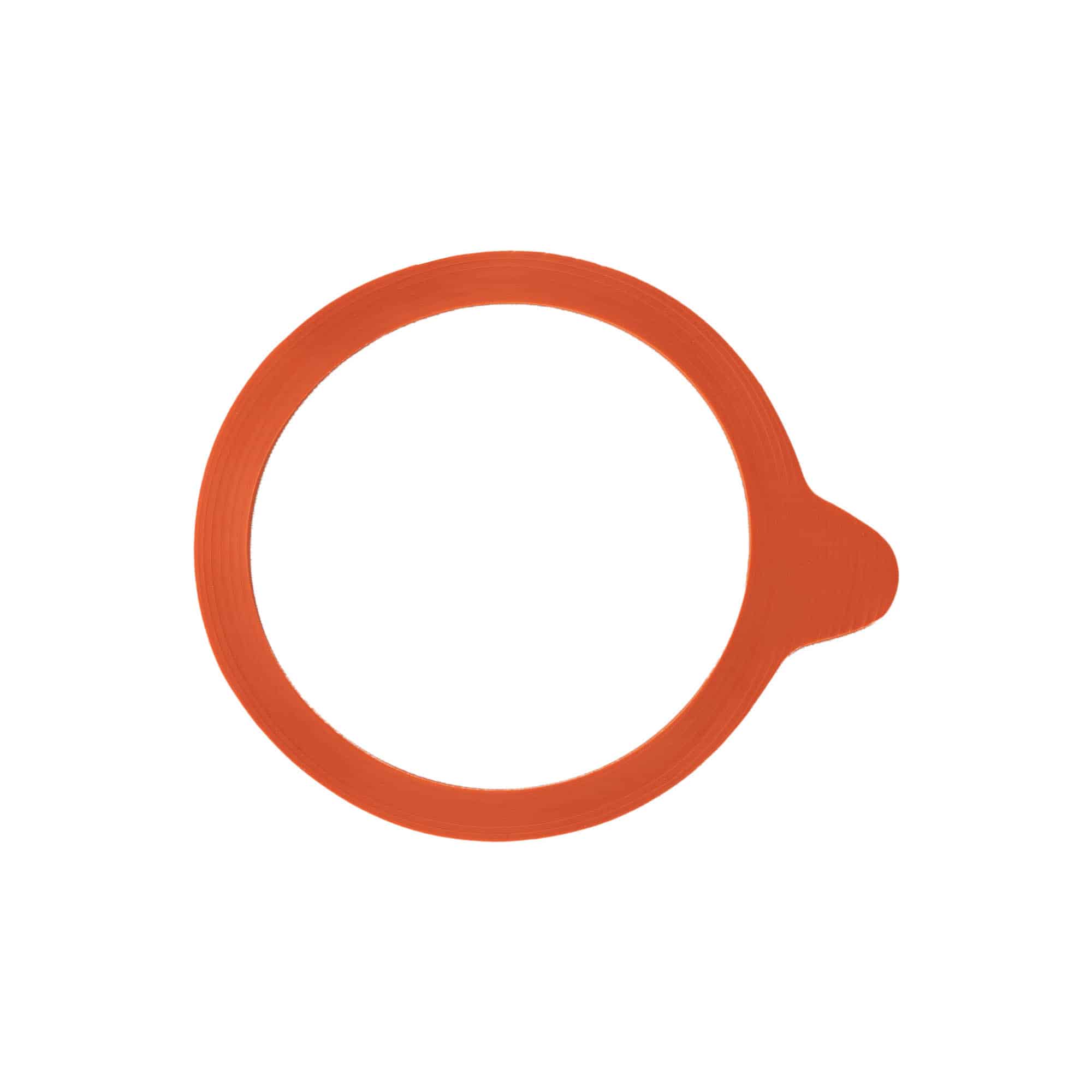 WECK konservavimo žiedas RR80, raudonas, anga: apvalus kraštas