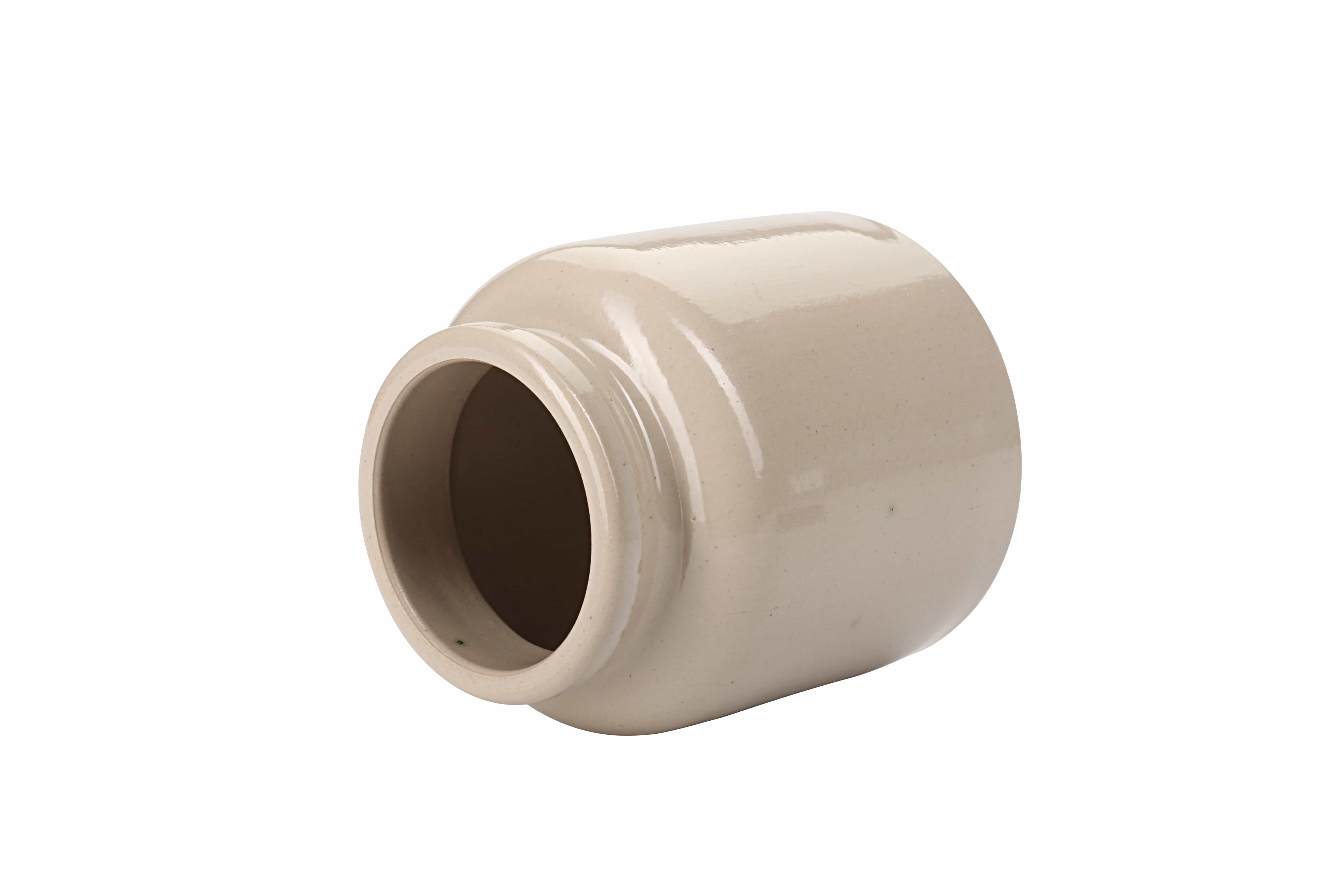 270 ml keraminis indas, keramika, smėlio spalvos, anga: uždedamas dangtis