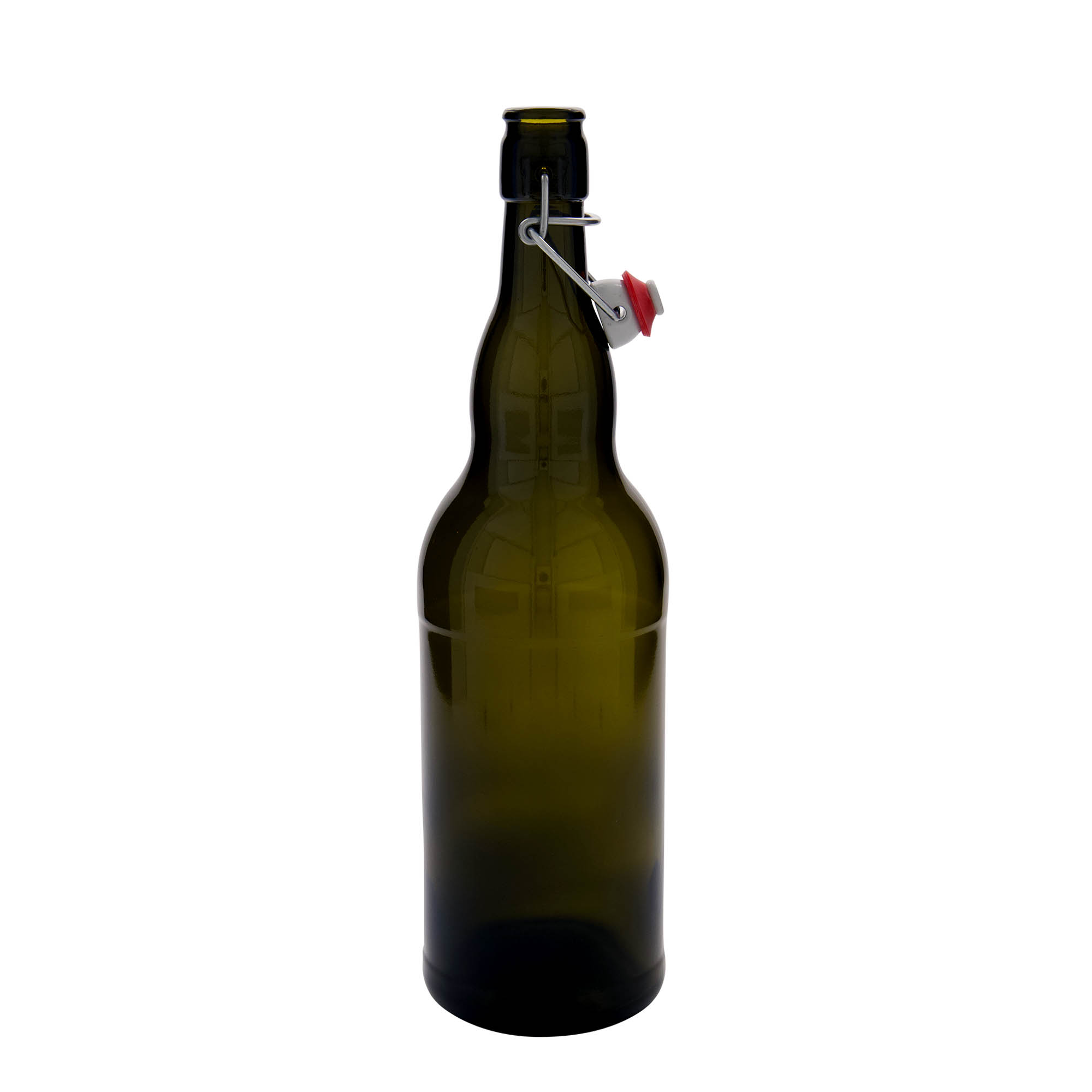 1.000 ml alaus butelis Belgija, stiklas, senovinė žalia, anga: užsegamas užraktas 1.000 ml alaus butelis Belgija, stiklas, senovinė žalia, anga: užsegamas užraktas