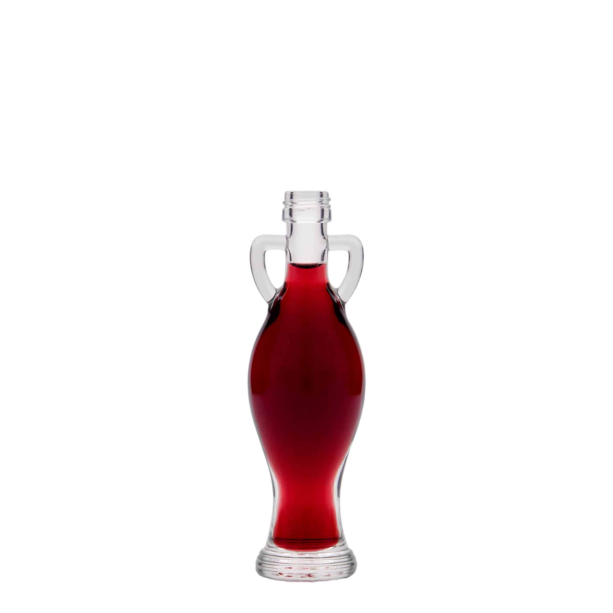 40 ml stiklinis buteliukas „Amfora“, angos tipas: PP 18