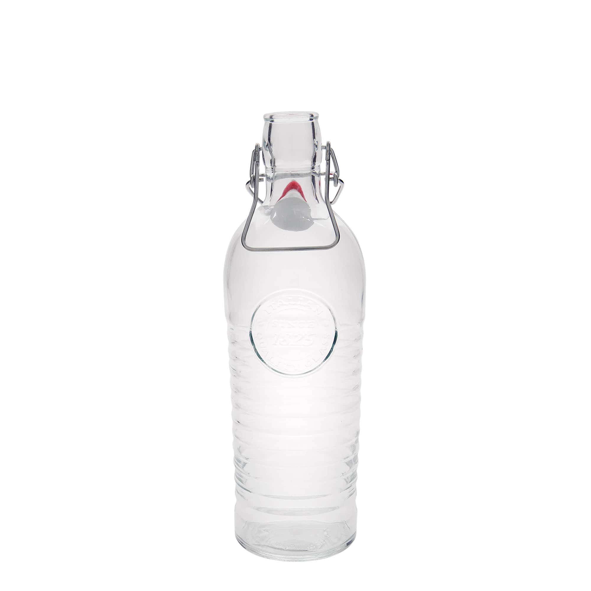 1.200 ml stiklinis butelis „Officina 1825“, anga: spaustukas su užraktu