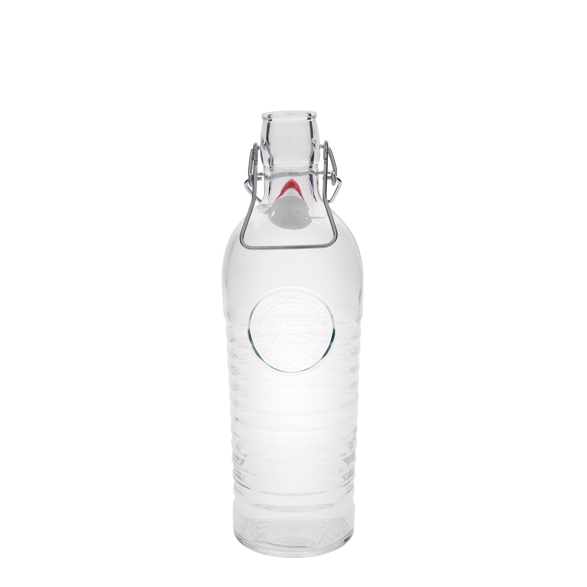 1.200 ml stiklinis butelis „Officina 1825“, anga: spaustukas su užraktu