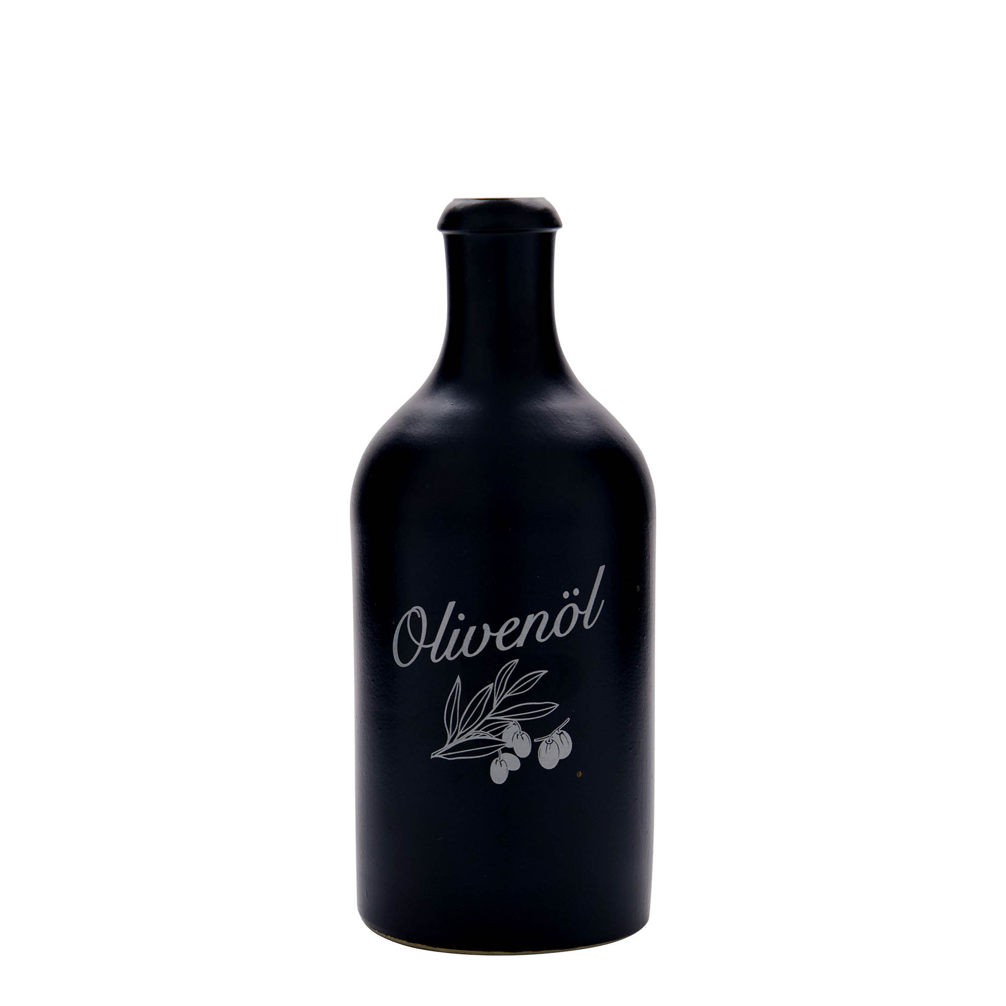 500 ml molinis ąsotis, motyvas: alyvuogių aliejus, akmens masė, juodas, burna: kamštis 500 ml molinis ąsotis, motyvas: alyvuogių aliejus, akmens masė, juodas, burna: kamštis