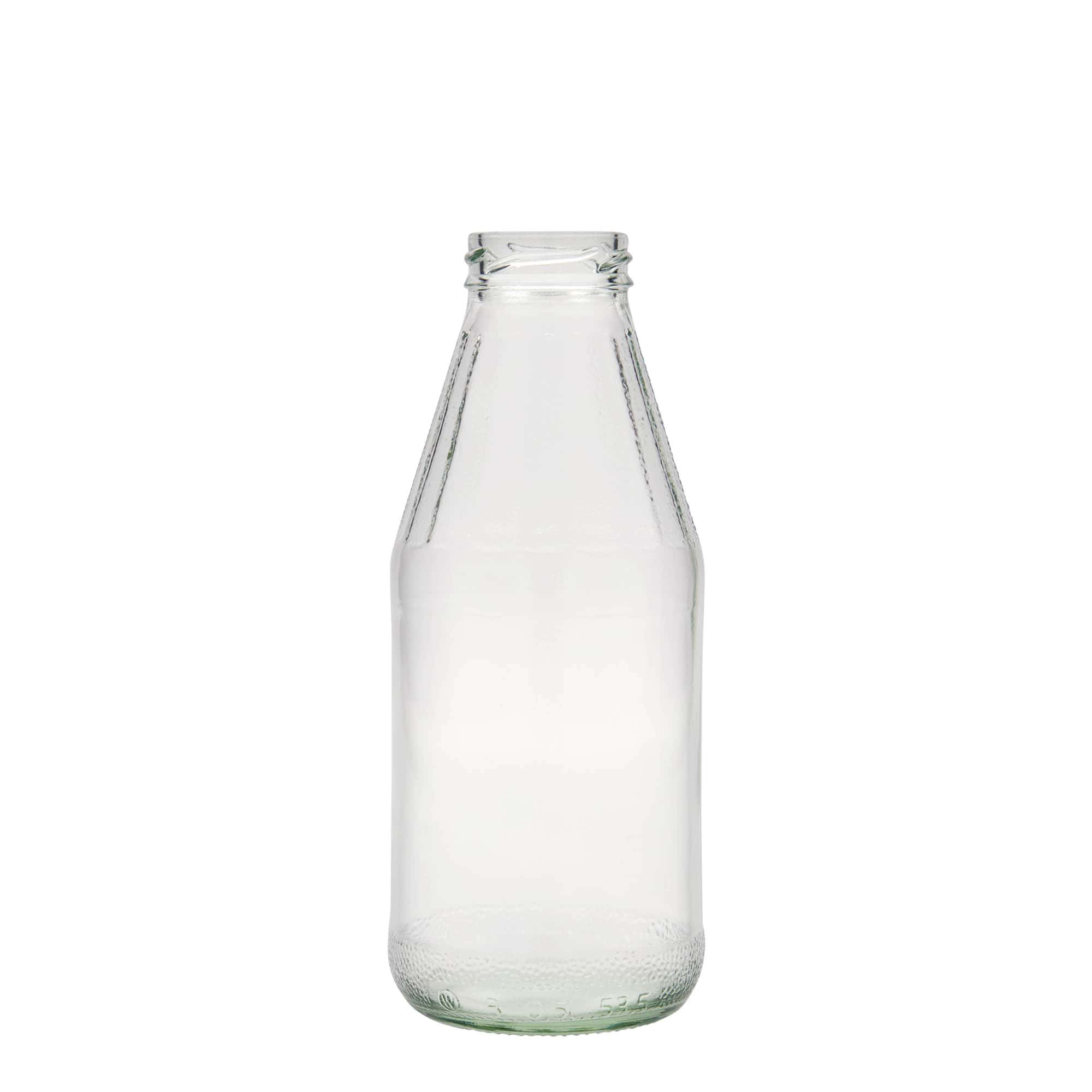 500 ml plačiaangė universalioji buteliukas, stiklas, burna: Twist-Off (TO 43)