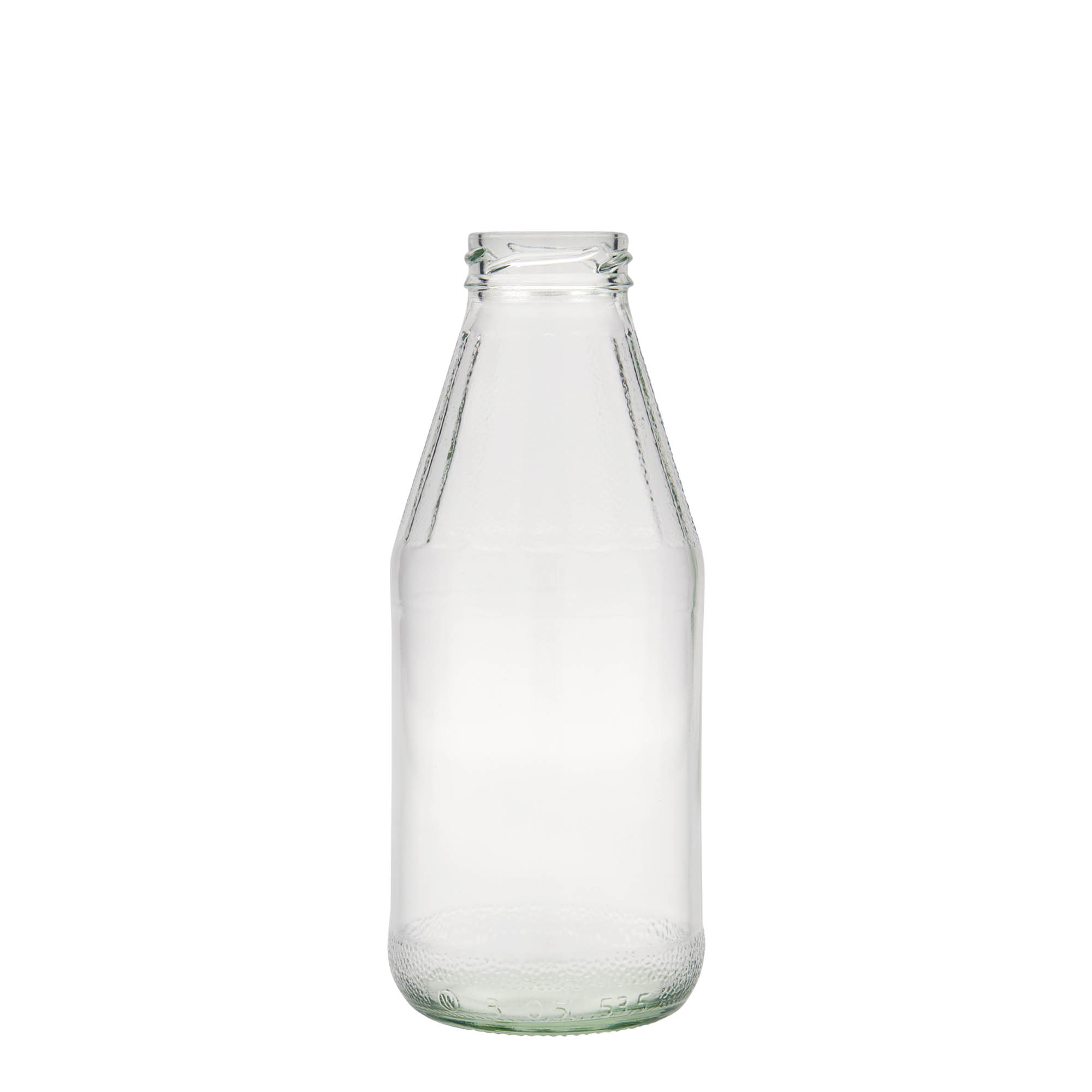 500 ml plačiaangė universalioji buteliukas, stiklas, burna: Twist-Off (TO 43)