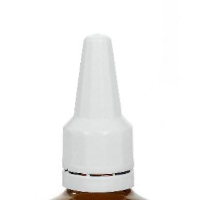 Varžtinis uždarymas su aplikatoriumi, PE plastikas, baltas, skirtas angai: DIN 18