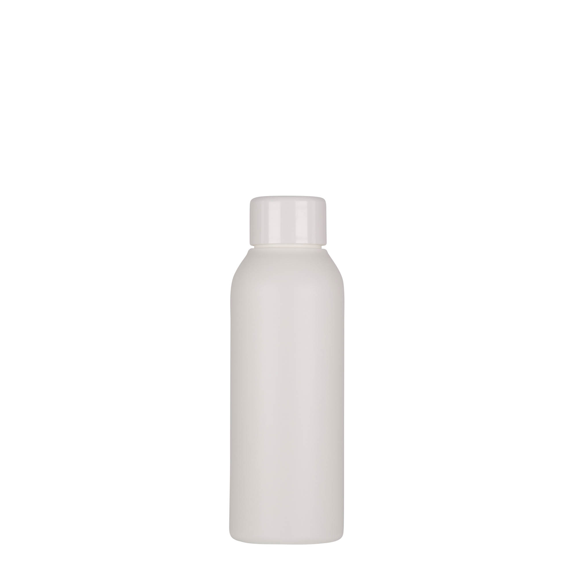 100 ml plastikinis buteliukas „Tuffy“, HDPE, baltas, kaklelis: 24/410