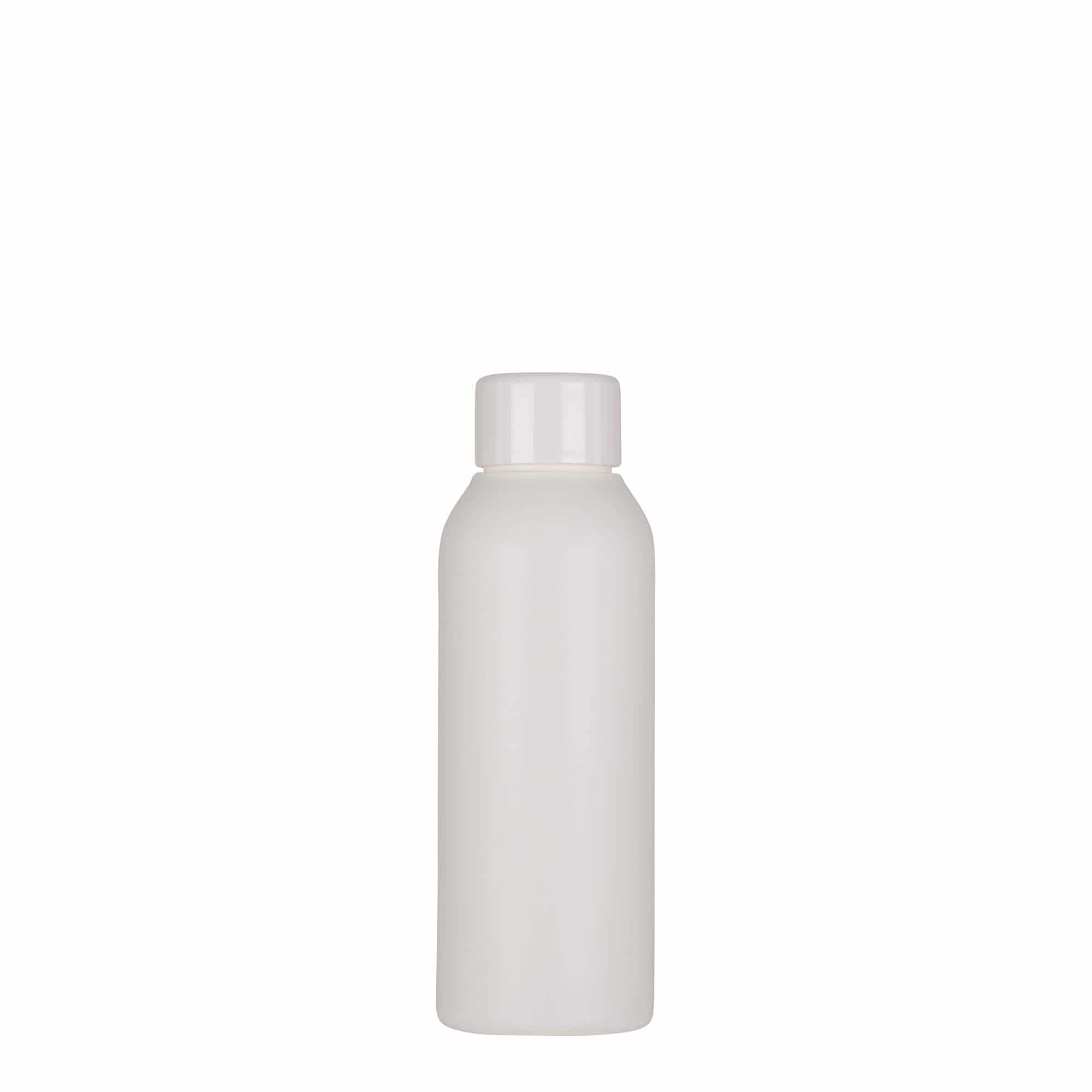 100 ml plastikinis buteliukas „Tuffy“, HDPE, baltas, kaklelis: 24/410