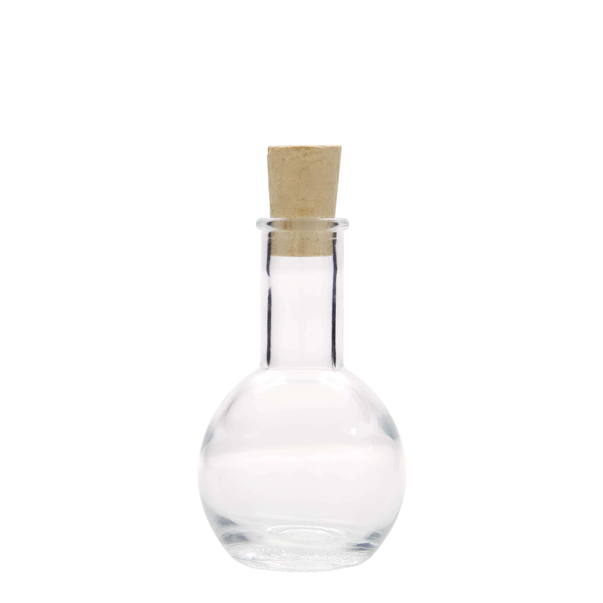 100 ml stiklinis buteliukas „Tulipano“, anga: kamštis 100 ml stiklinis buteliukas „Tulipano“, anga: kamštis